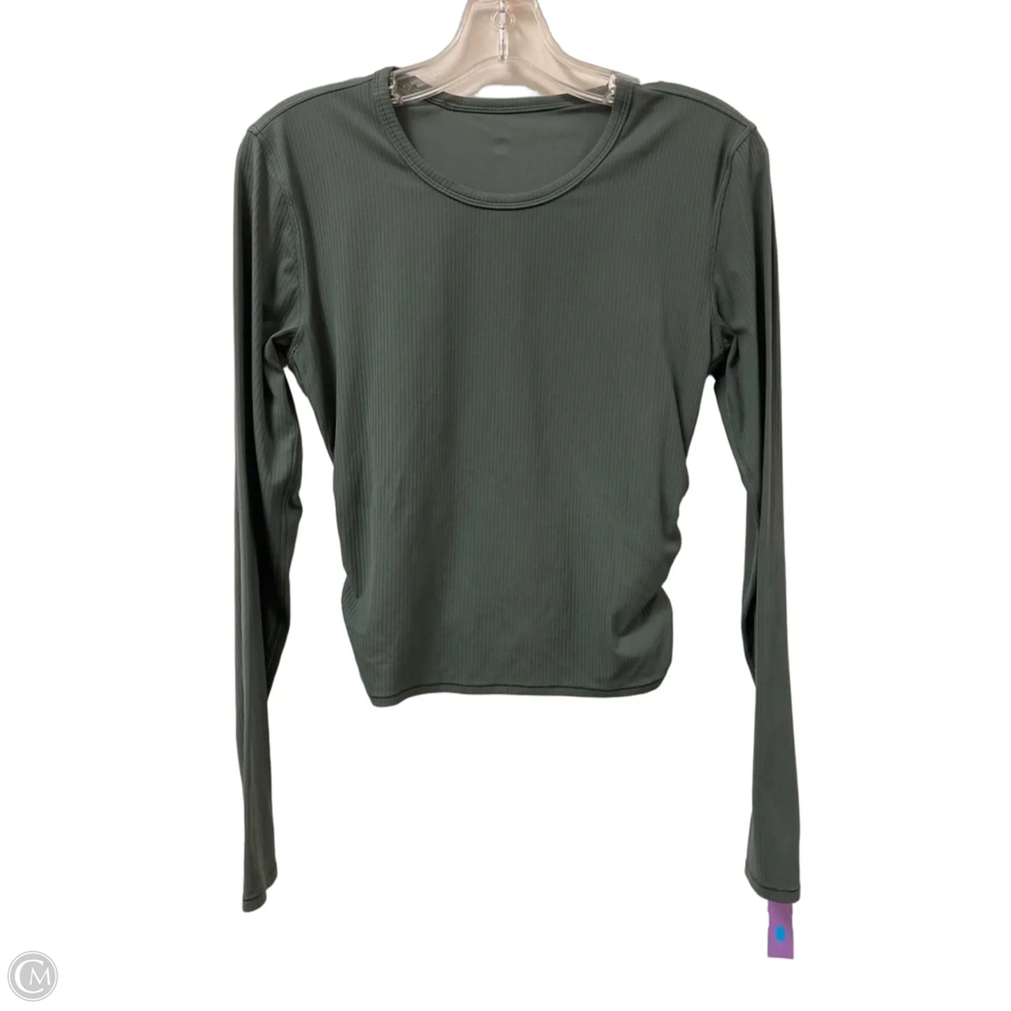 Athletic Top Long Sleeve Crewneck By Lululemon In Green, Size: M