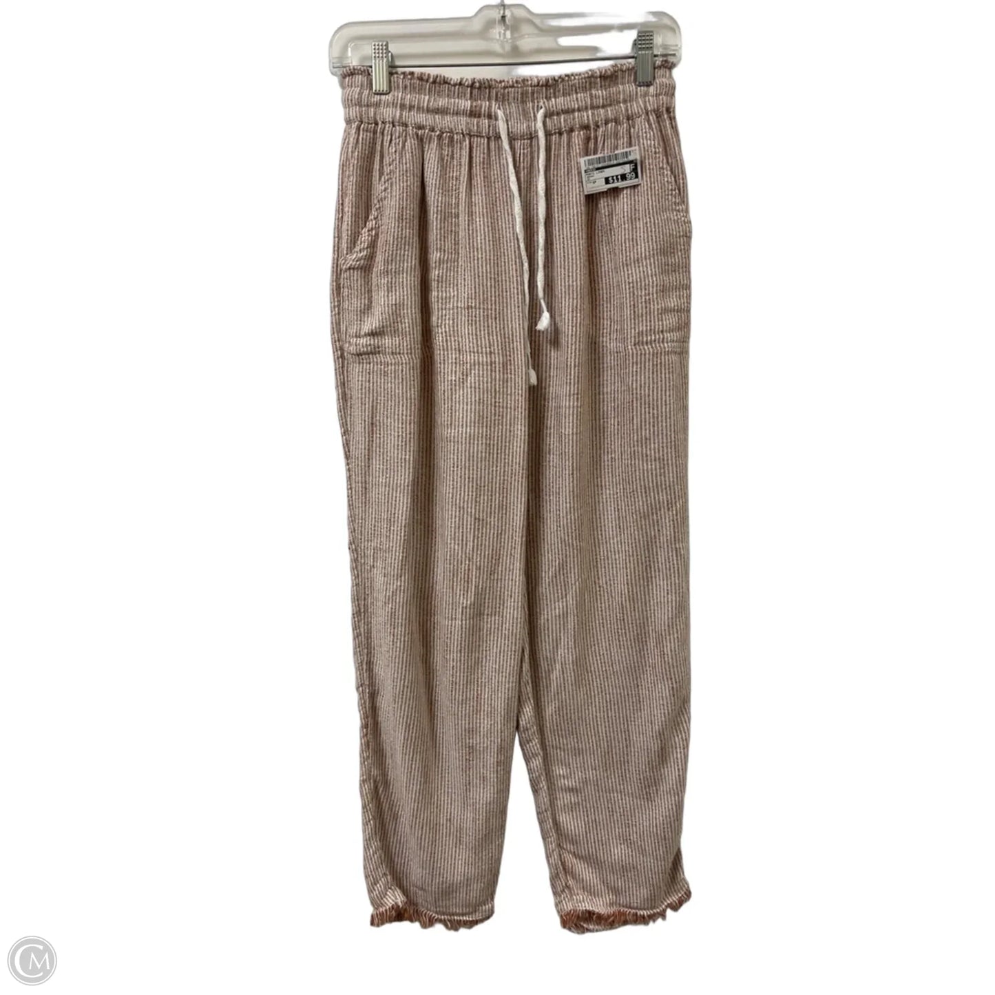 Pants Linen By Aerie In Brown, Size: Sp