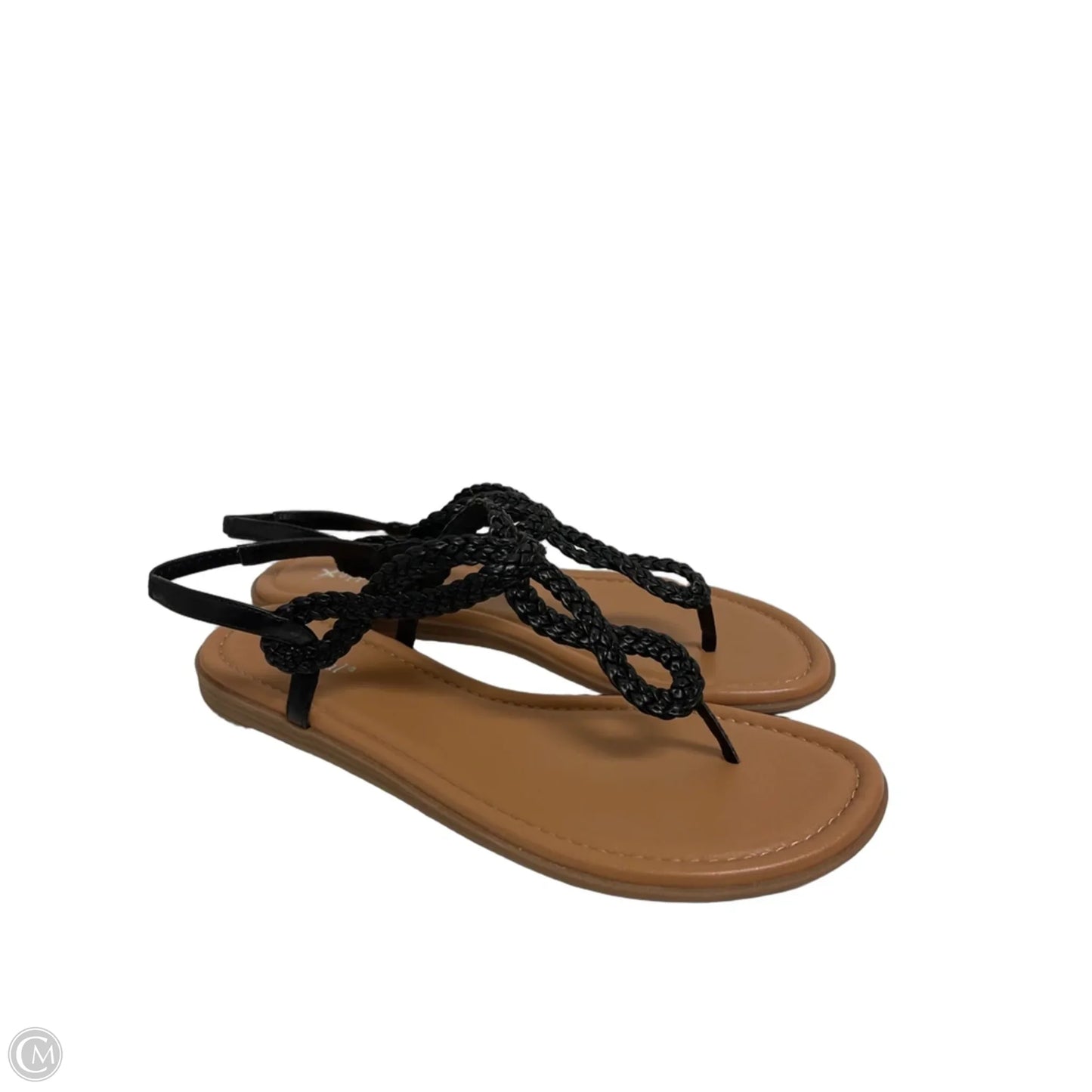 Sandals Flats By Xappeal In Black, Size: 10