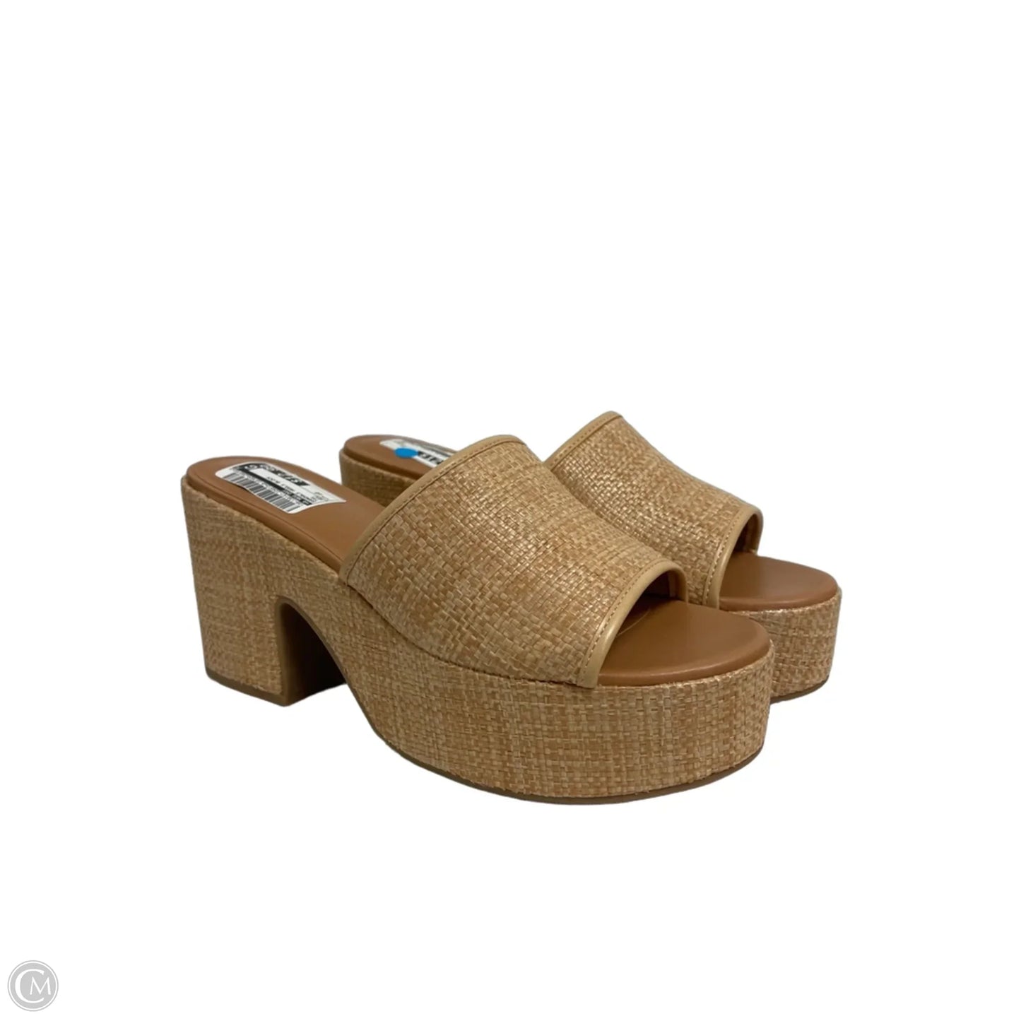 Sandals Heels Block By A New Day In Tan, Size: 10