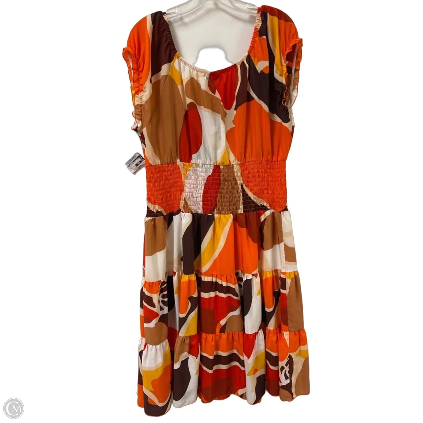 Dress Casual Midi By Eva Mendes In Orange, Size: Xl