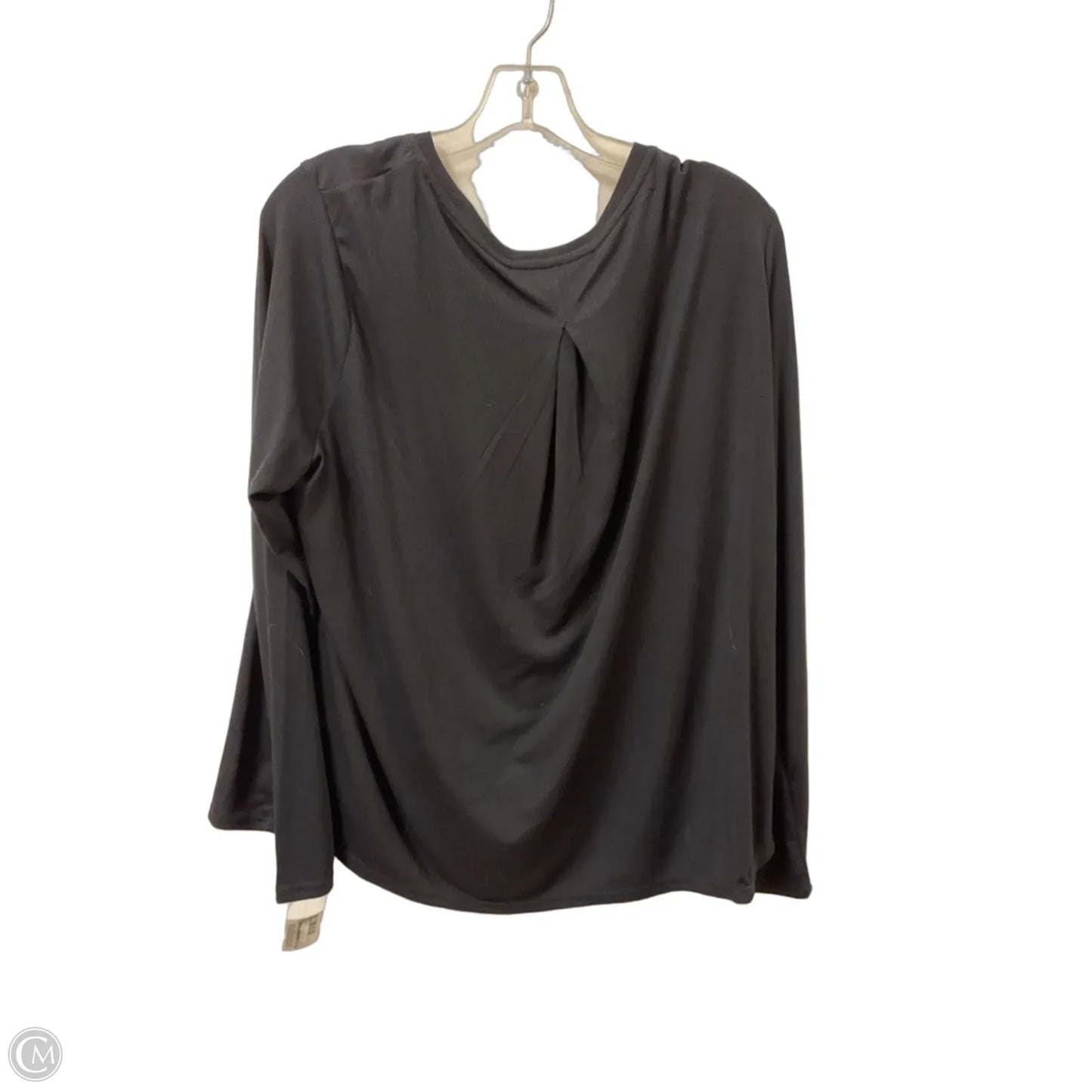Athletic Top Long Sleeve Crewneck By Mondetta In Black, Size: 1x
