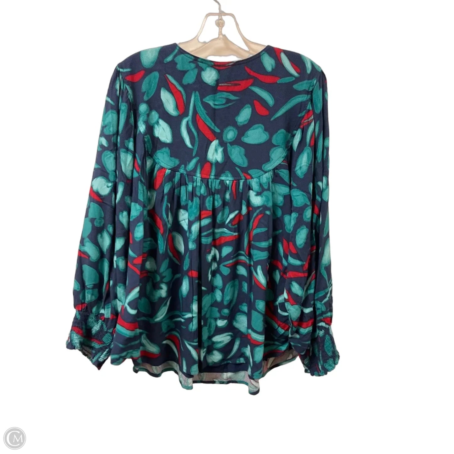 Top Long Sleeve By Nurture In Green, Size: 2x