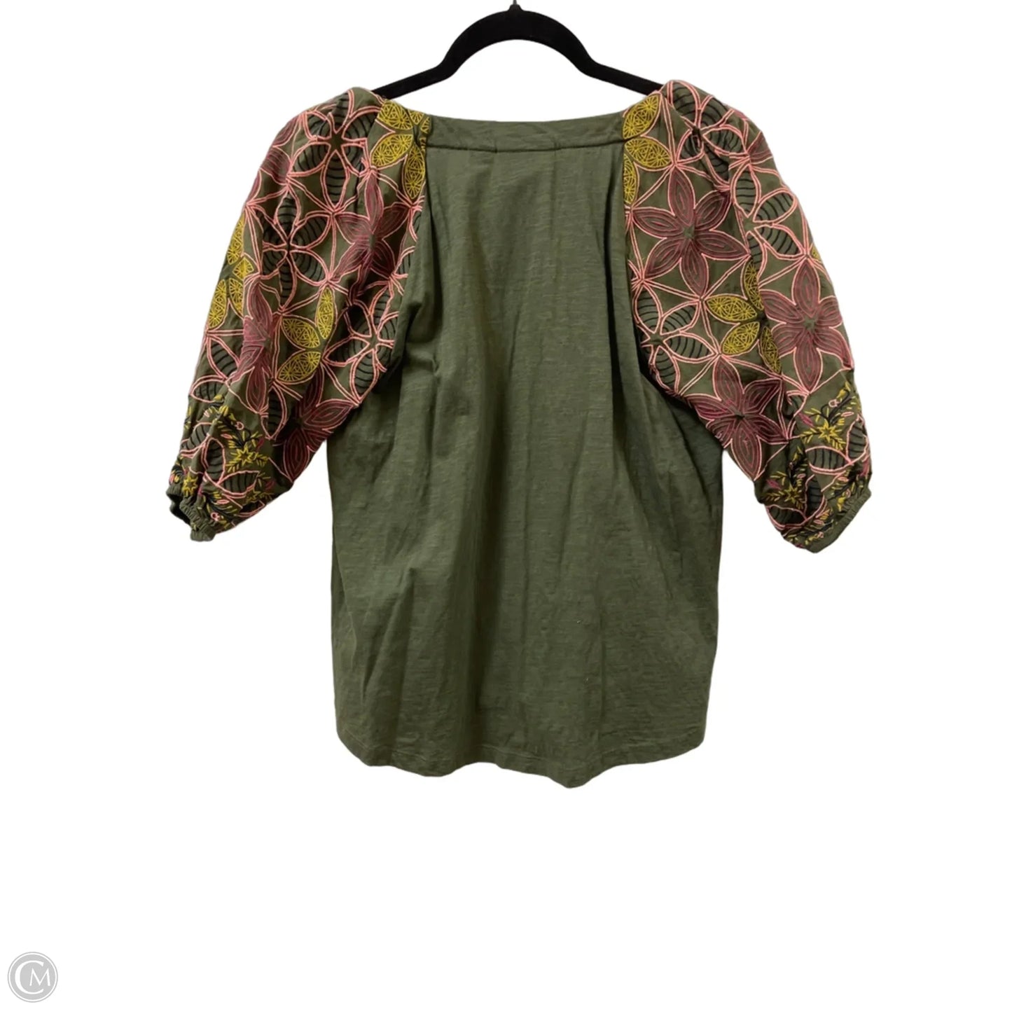 Top Short Sleeve By Maeve In Green, Size: M