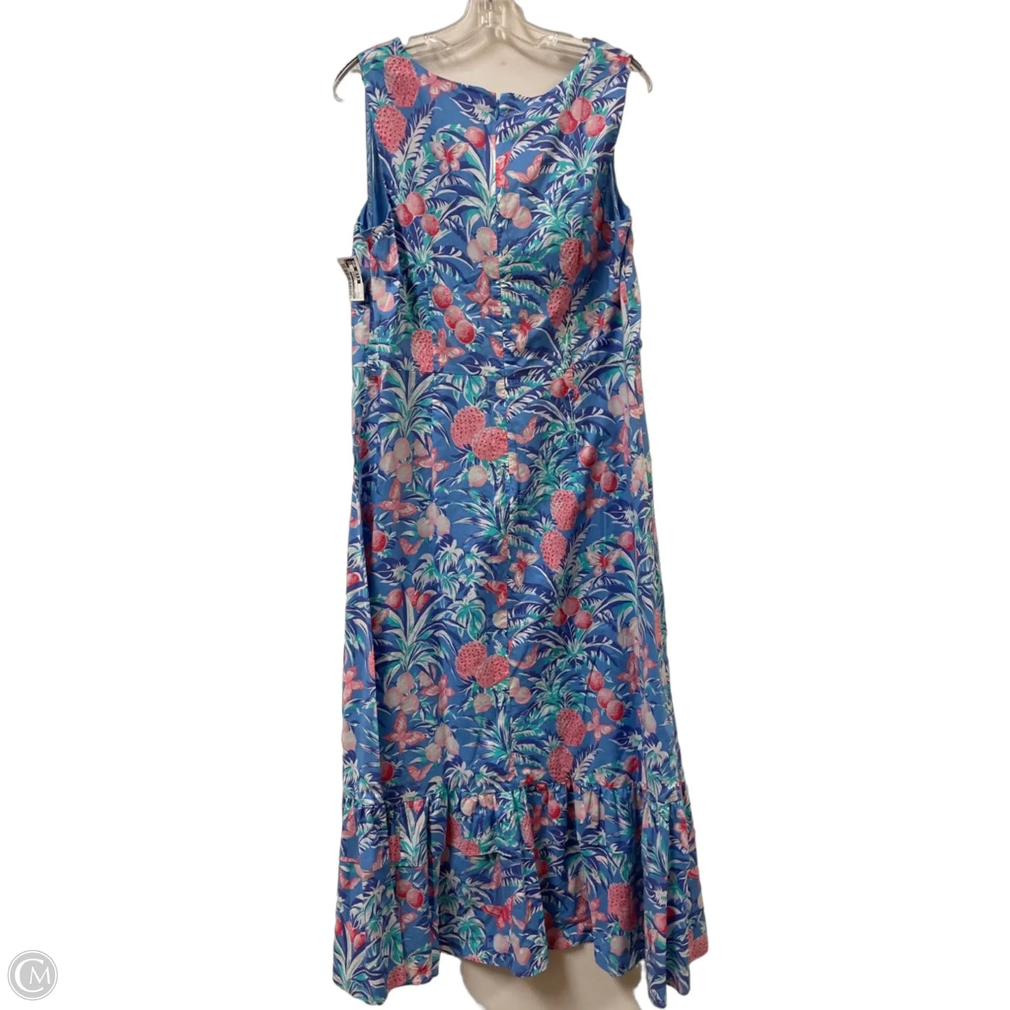 Dress Casual Maxi By Talbots In Blue, Size: L