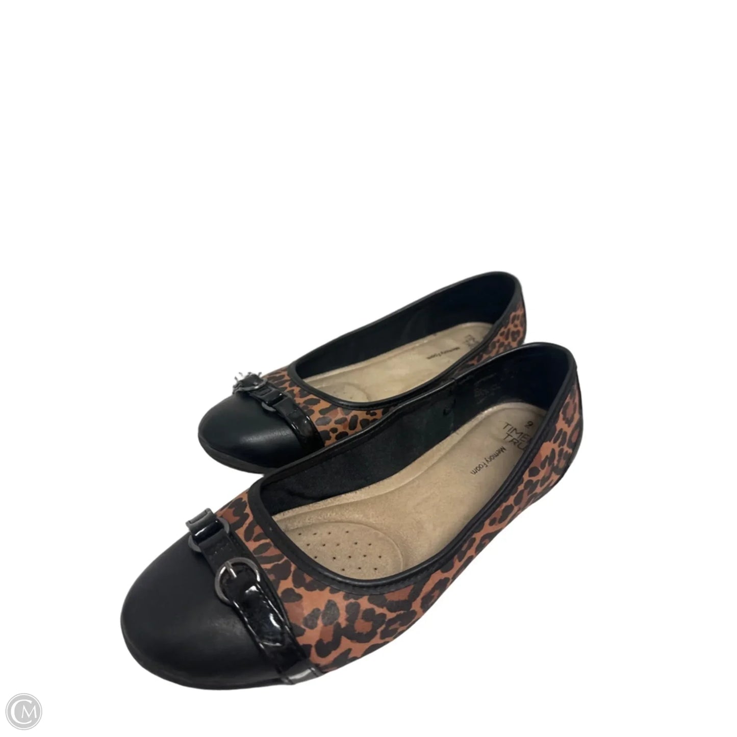 Shoes Flats By Time And Tru In Animal Print, Size: 9