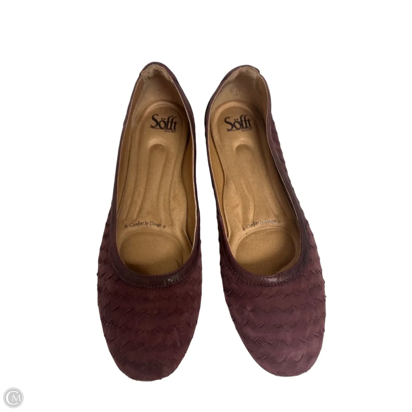 Shoes Flats By Sofft In Purple, Size: 9.5