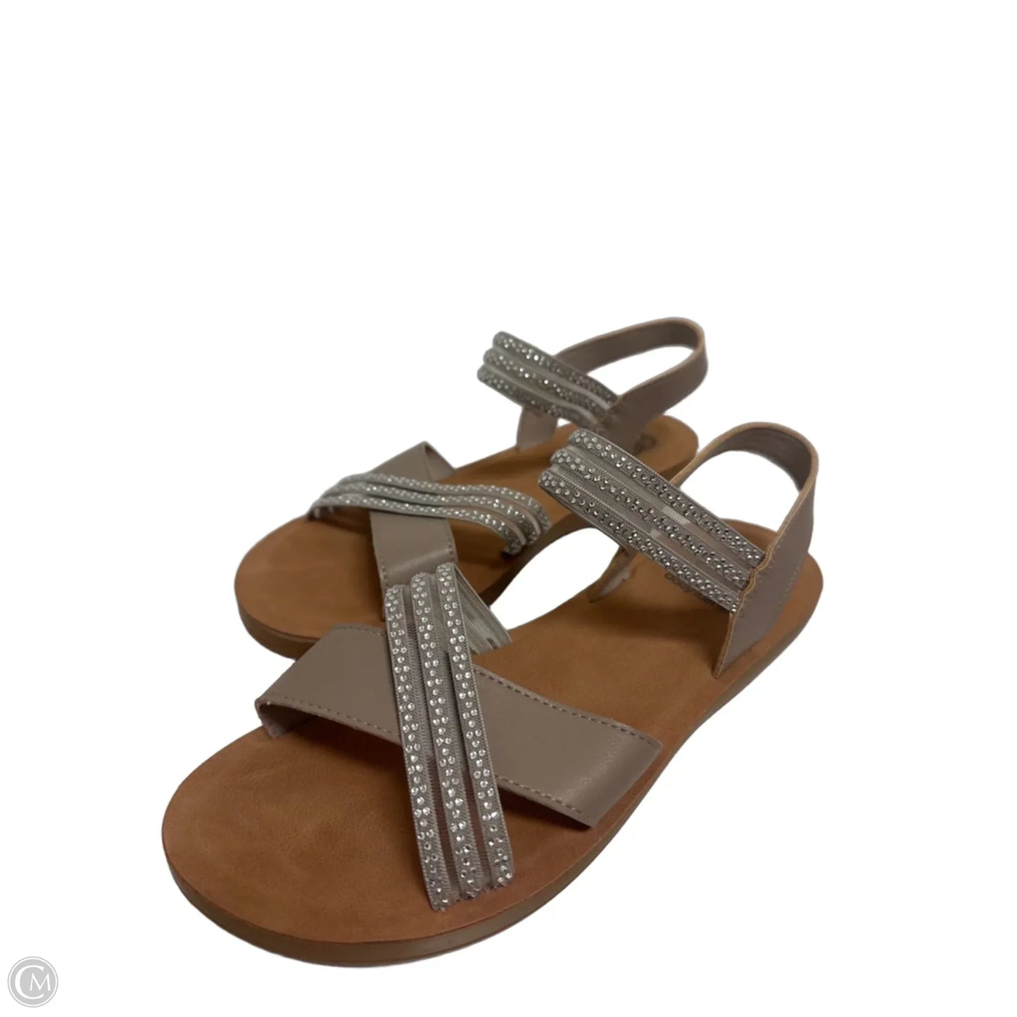 Sandals Flats By Daisy Fuentes In Taupe, Size: 8.5
