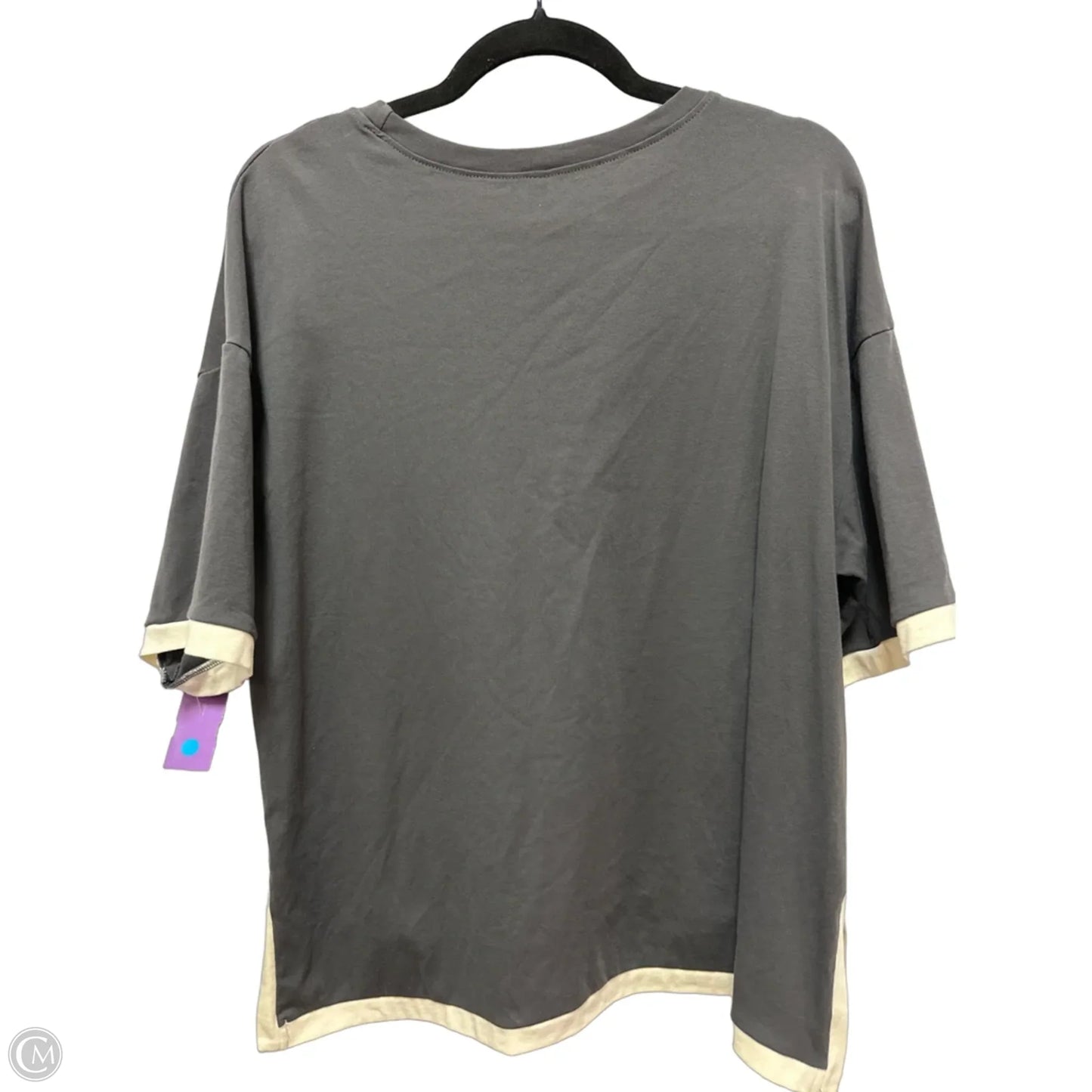 Top Short Sleeve By Clothes Mentor In Grey, Size: Xl