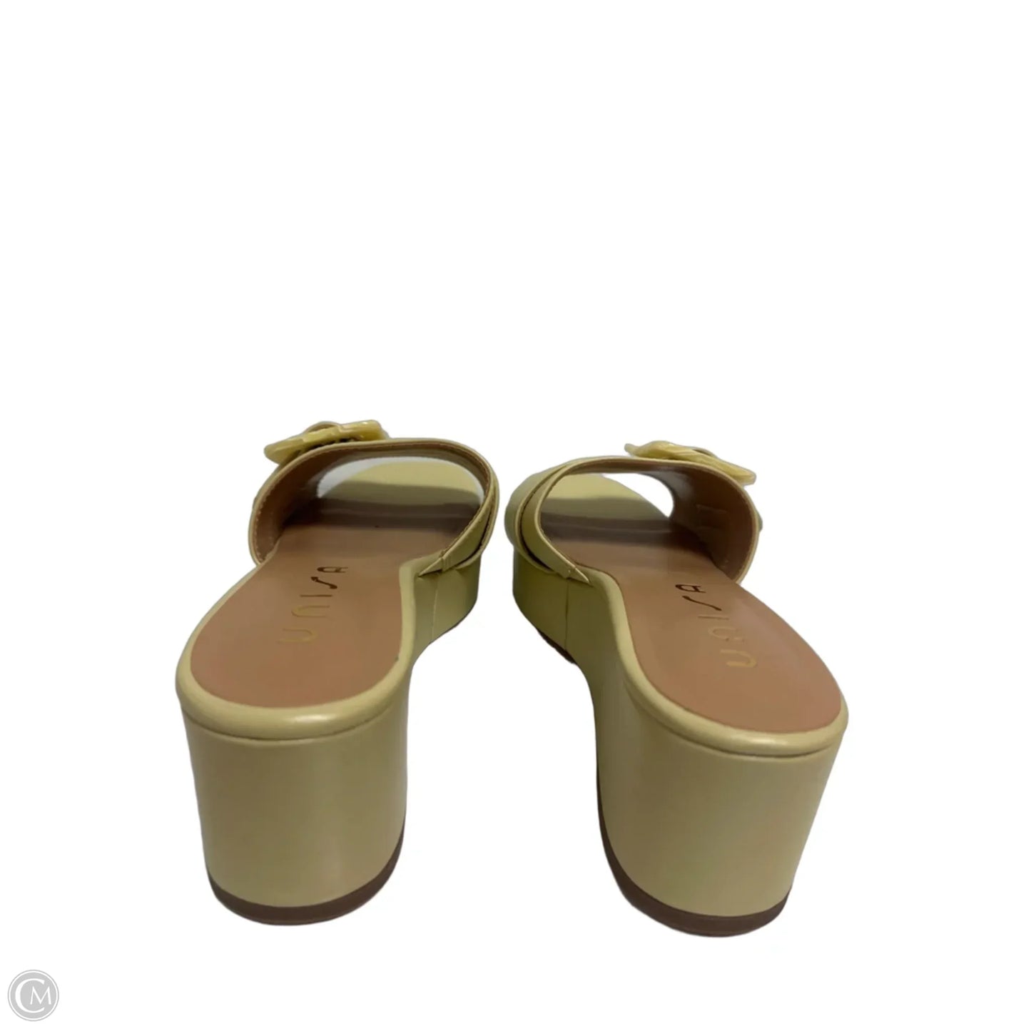 Sandals Heels Wedge By Unisa In Zebra Print, Size: 8.5
