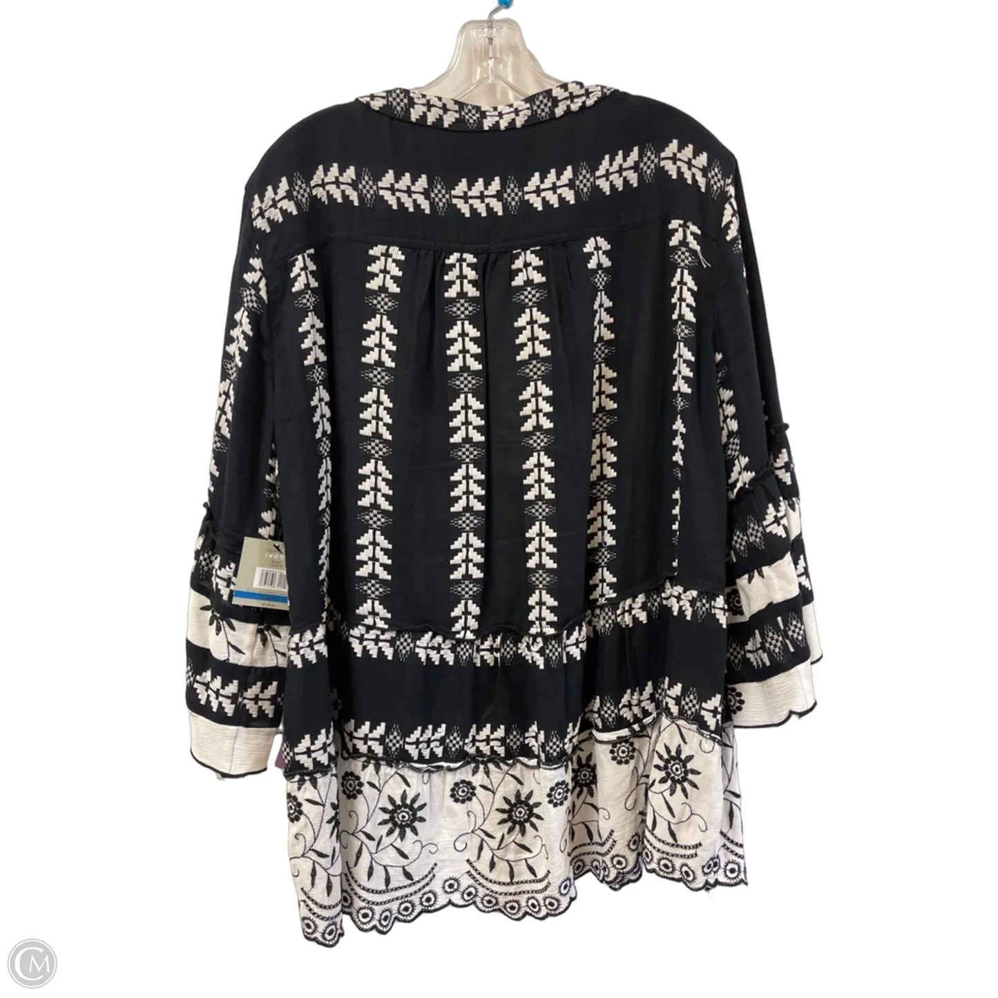 Tunic Long Sleeve By John Mark In Navy, Size: Xl