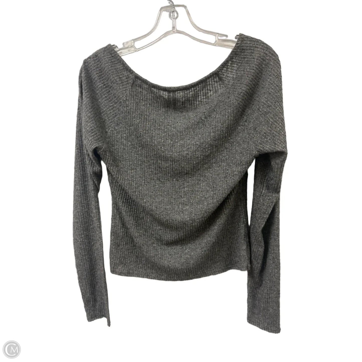 Top Long Sleeve By Anthropologie In Grey, Size: M