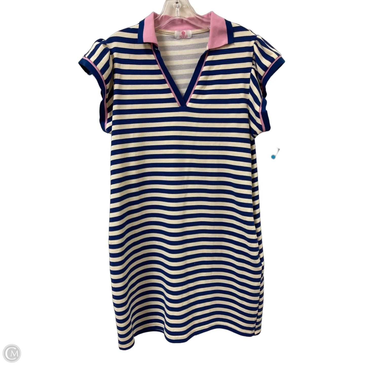 Dress Casual Midi By Clothes Mentor In Blue, Size: L