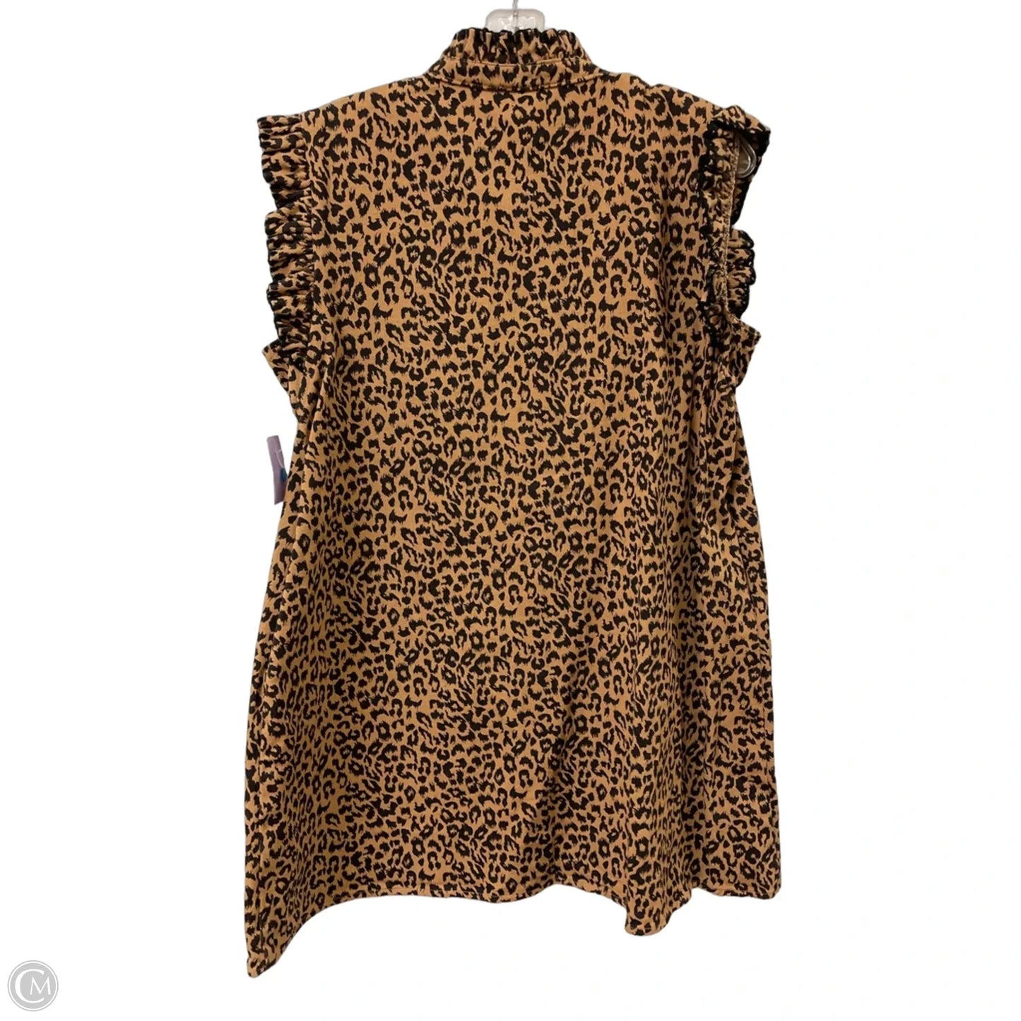 Dress Casual Midi By Clothes Mentor In Animal Print, Size: L