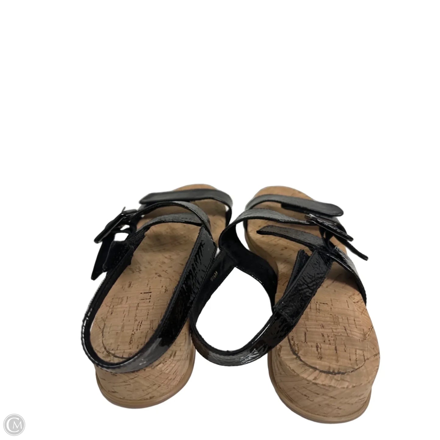 Sandals Flats By Clothes Mentor In Black, Size: 9.5