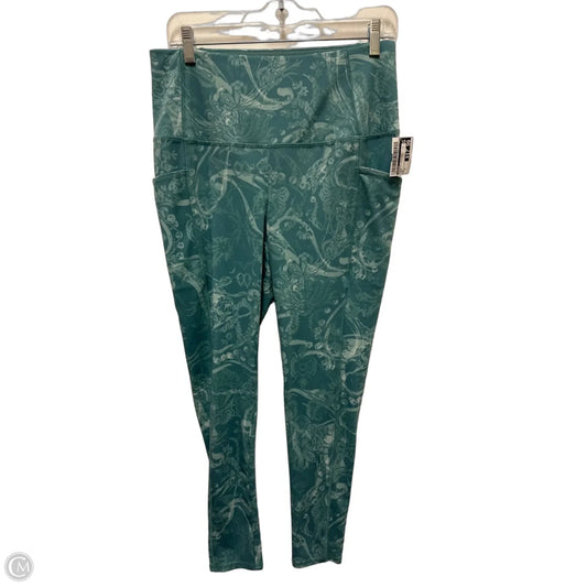Athletic Leggings By Chicos In Green, Size: 8