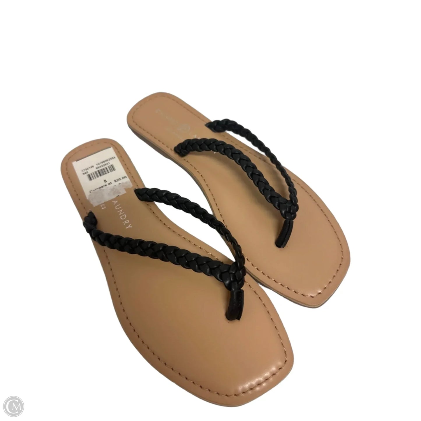 Sandals Flip Flops By Chinese Laundry In Black, Size: 8