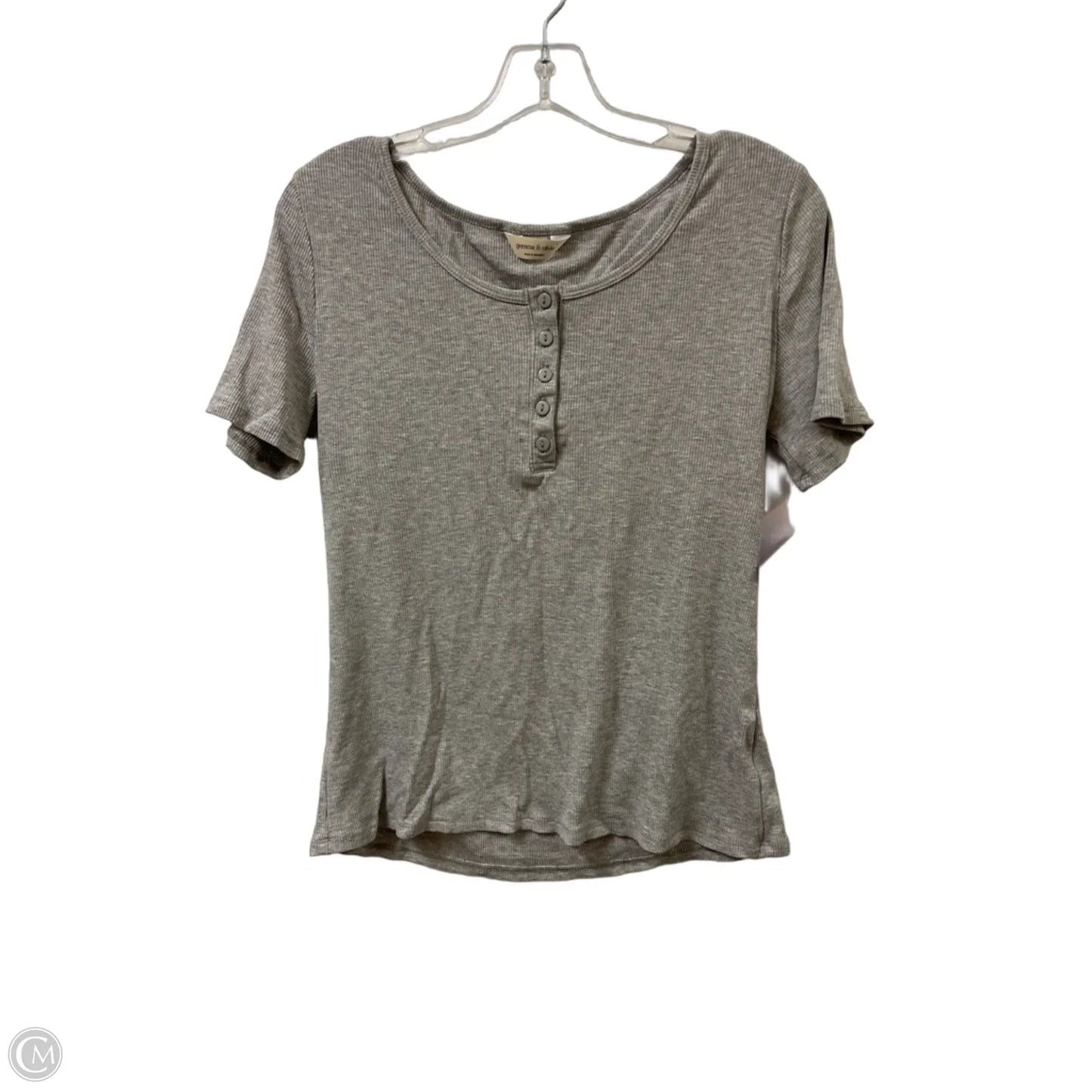 Top Short Sleeve By Clothes Mentor In Grey, Size: L