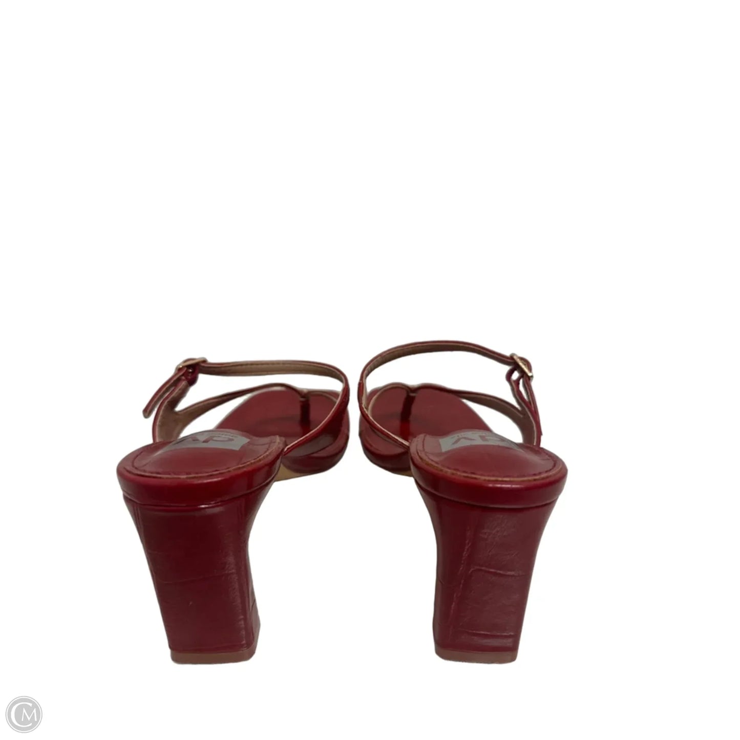 Sandals Heels Block By Dolce Vita In Red, Size: 7.5