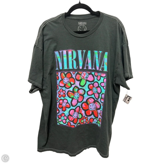 Top Short Sleeve By Clothes Mentor In Grey, Size: L