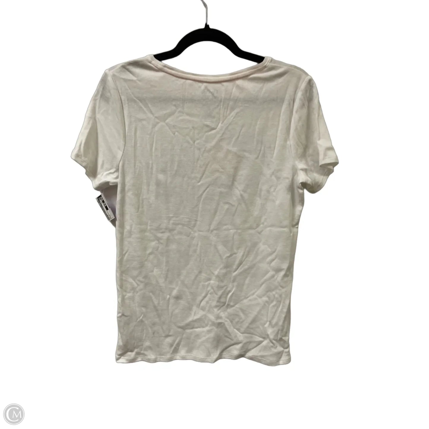 Top Short Sleeve By Croft And Barrow In White, Size: S