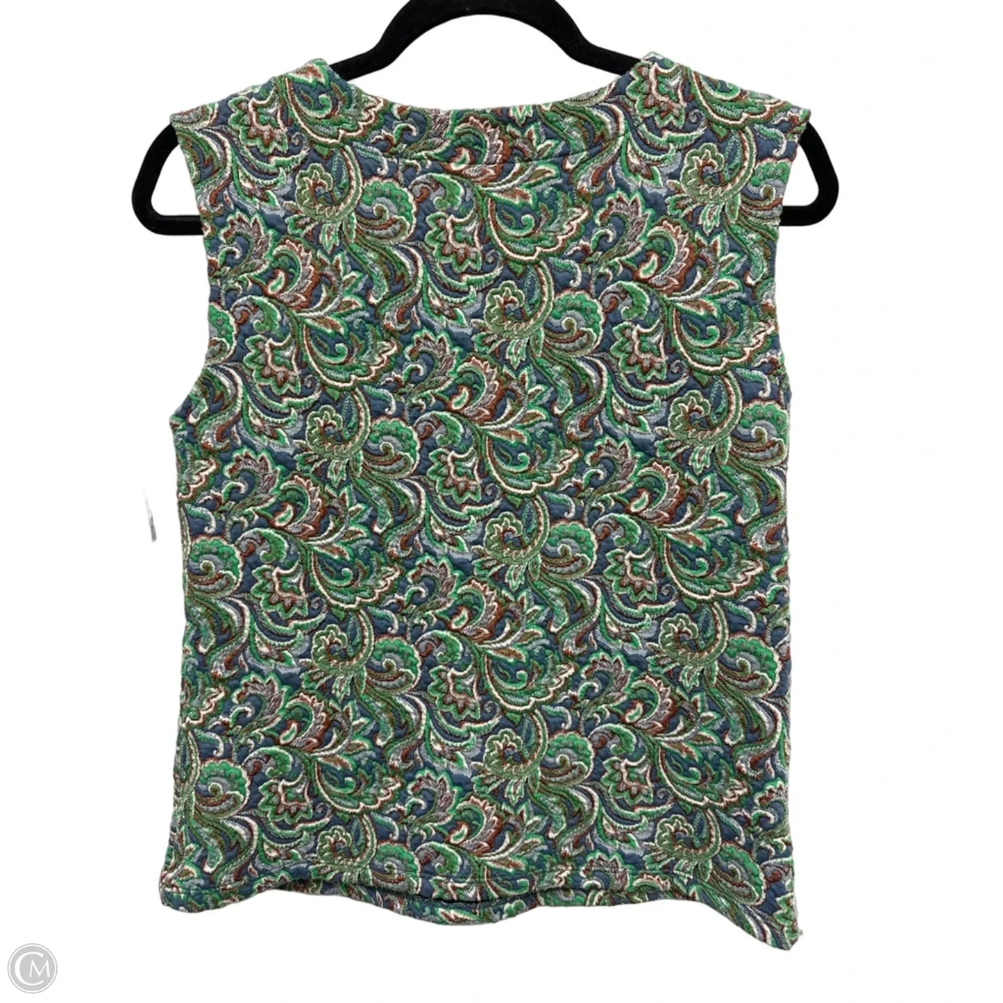 Top Short Sleeve By Maeve In Green, Size: L