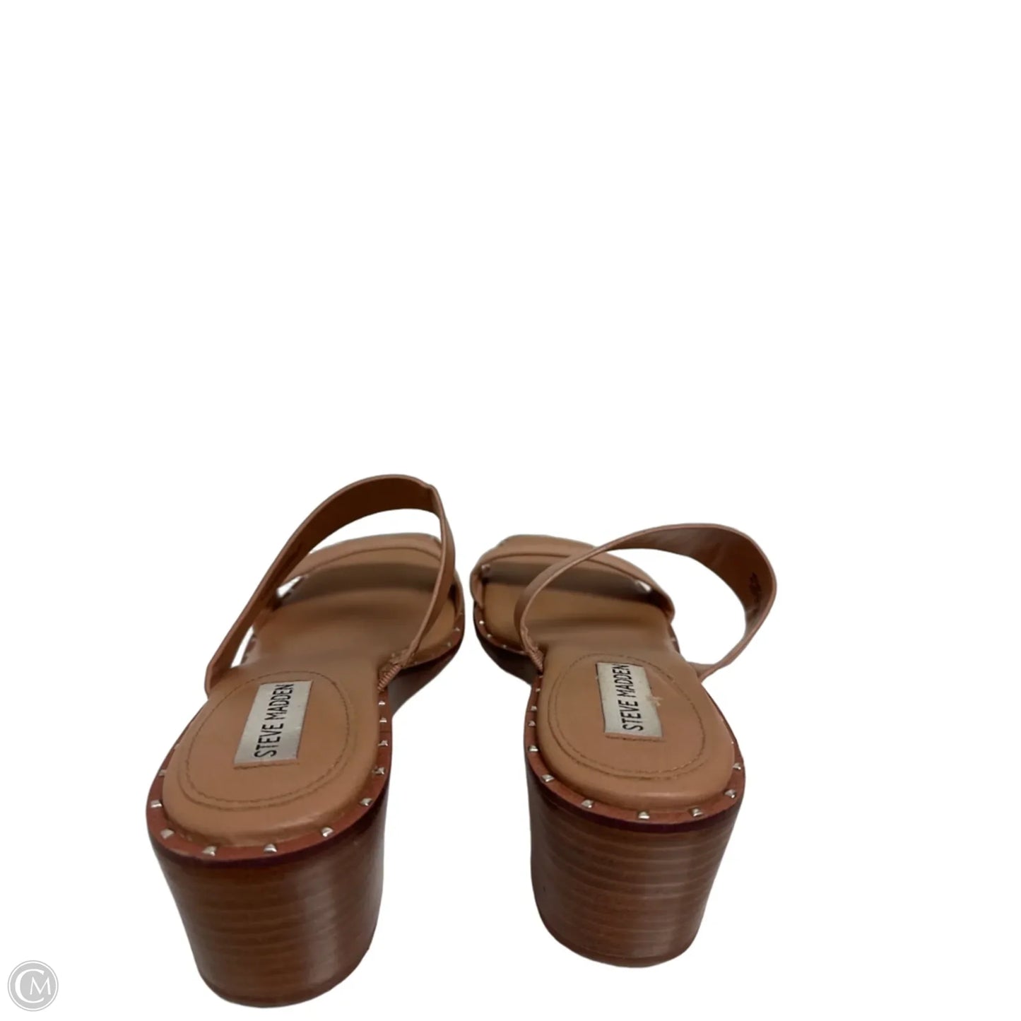 Sandals Heels Wedge By Steve Madden In Brown, Size: 9