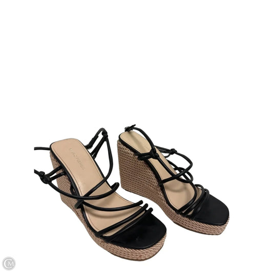 Sandals Heels Wedge By Marc Fisher In Black, Size: 9