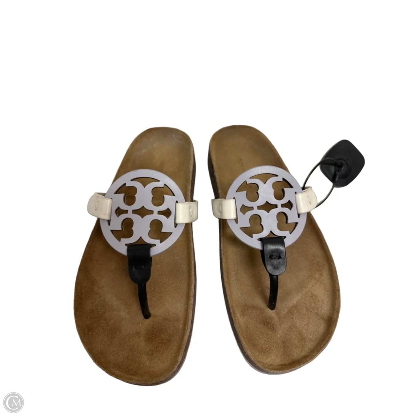 Sandals Designer By Tory Burch In Purple & White, Size: 6.5