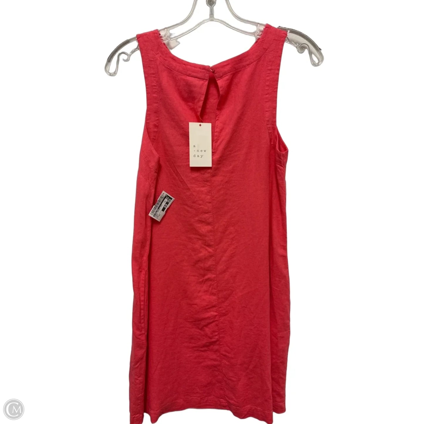 Dress Casual Midi By A New Day In Coral, Size: Xs
