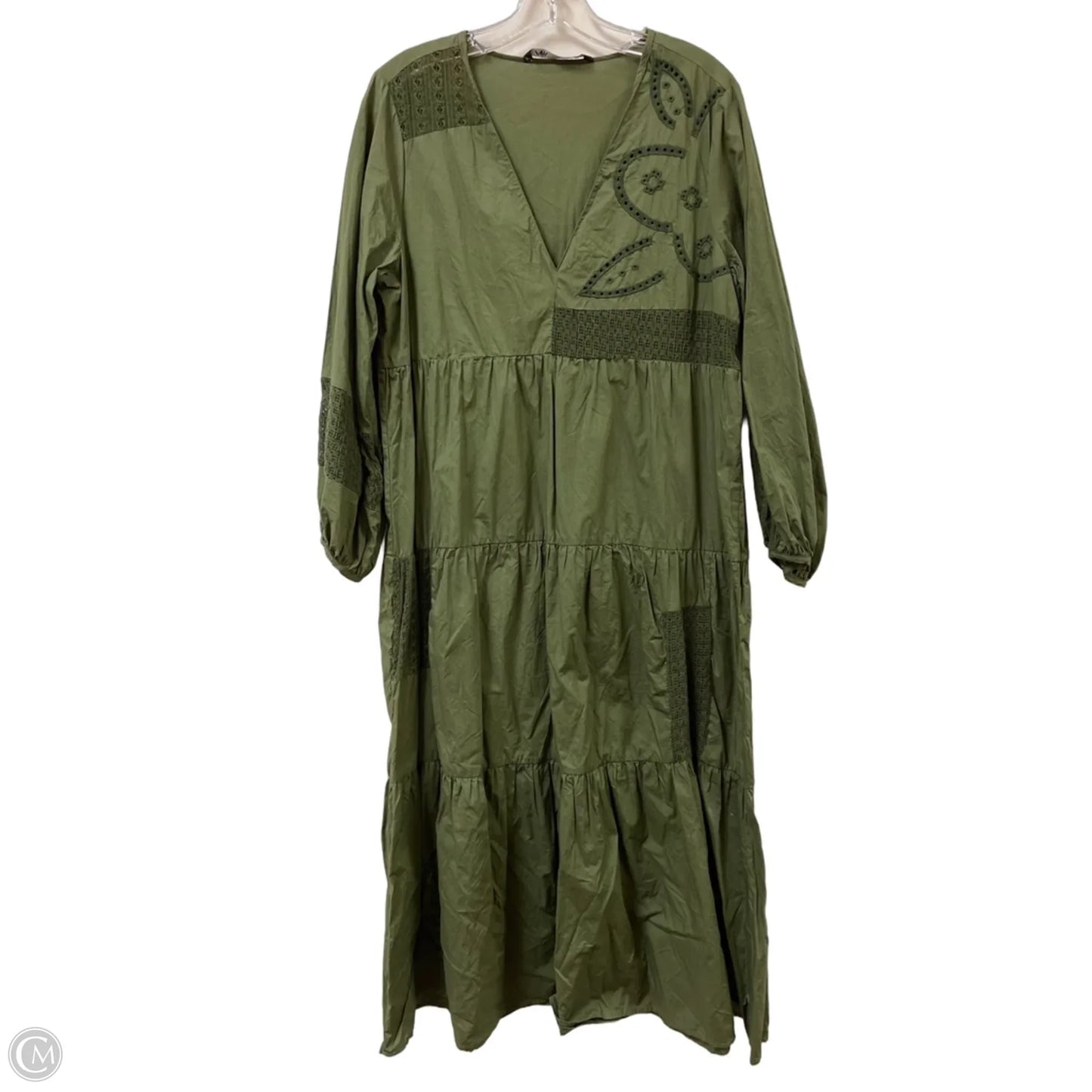 Dress Casual Maxi By Zara In Green, Size: L