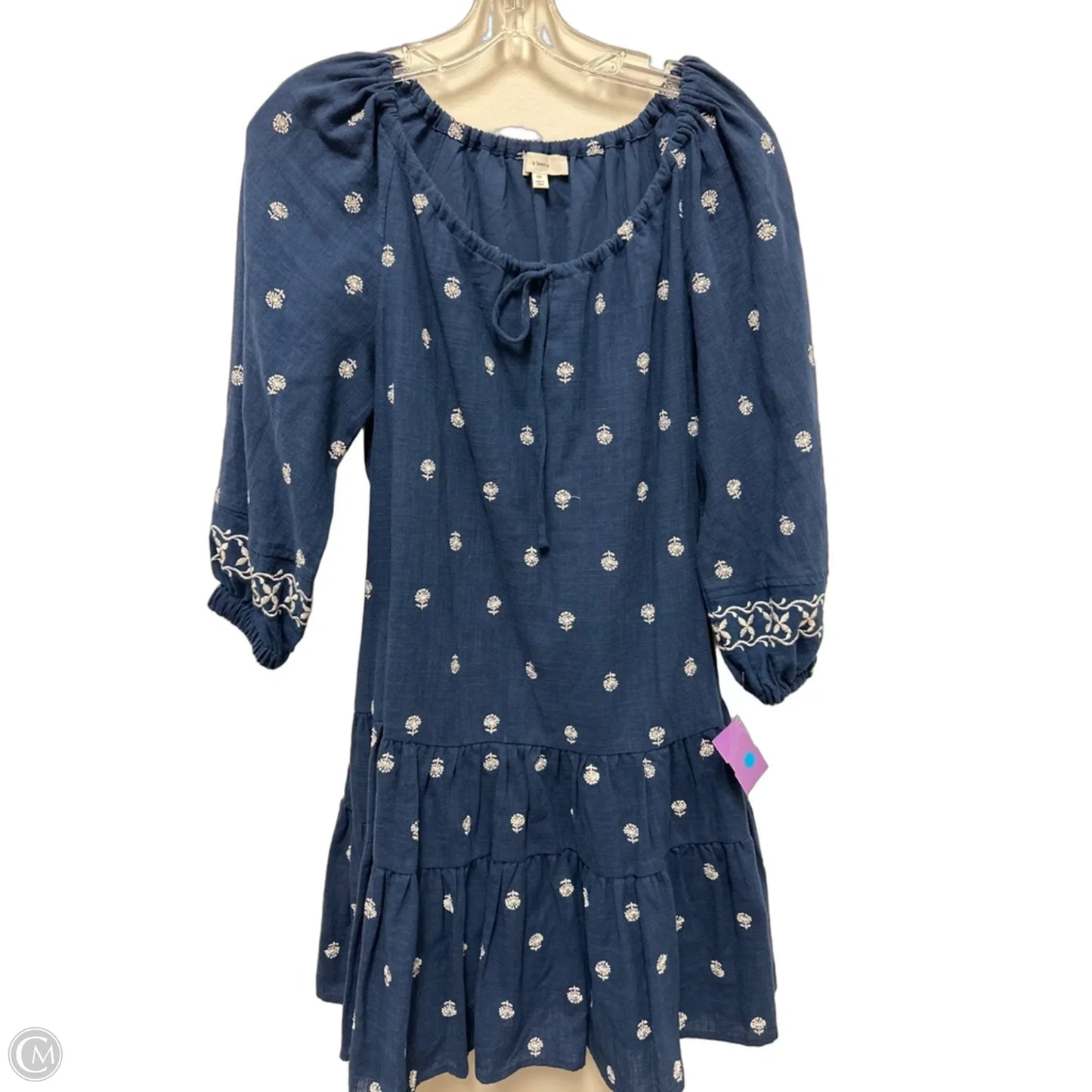 Dress Casual Midi By A Loves A In Blue, Size: Xs