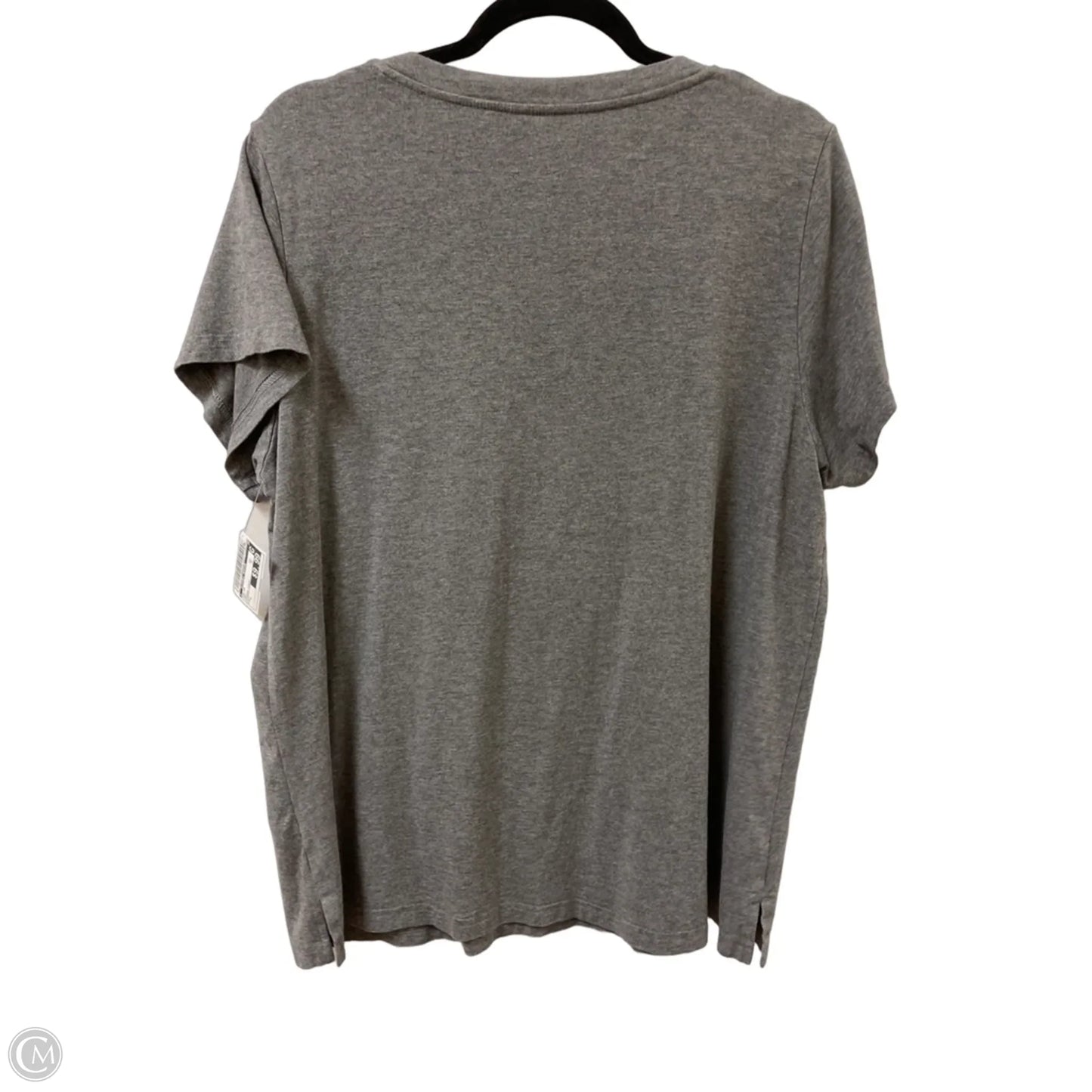 Top Short Sleeve By Clothes Mentor In Grey, Size: L