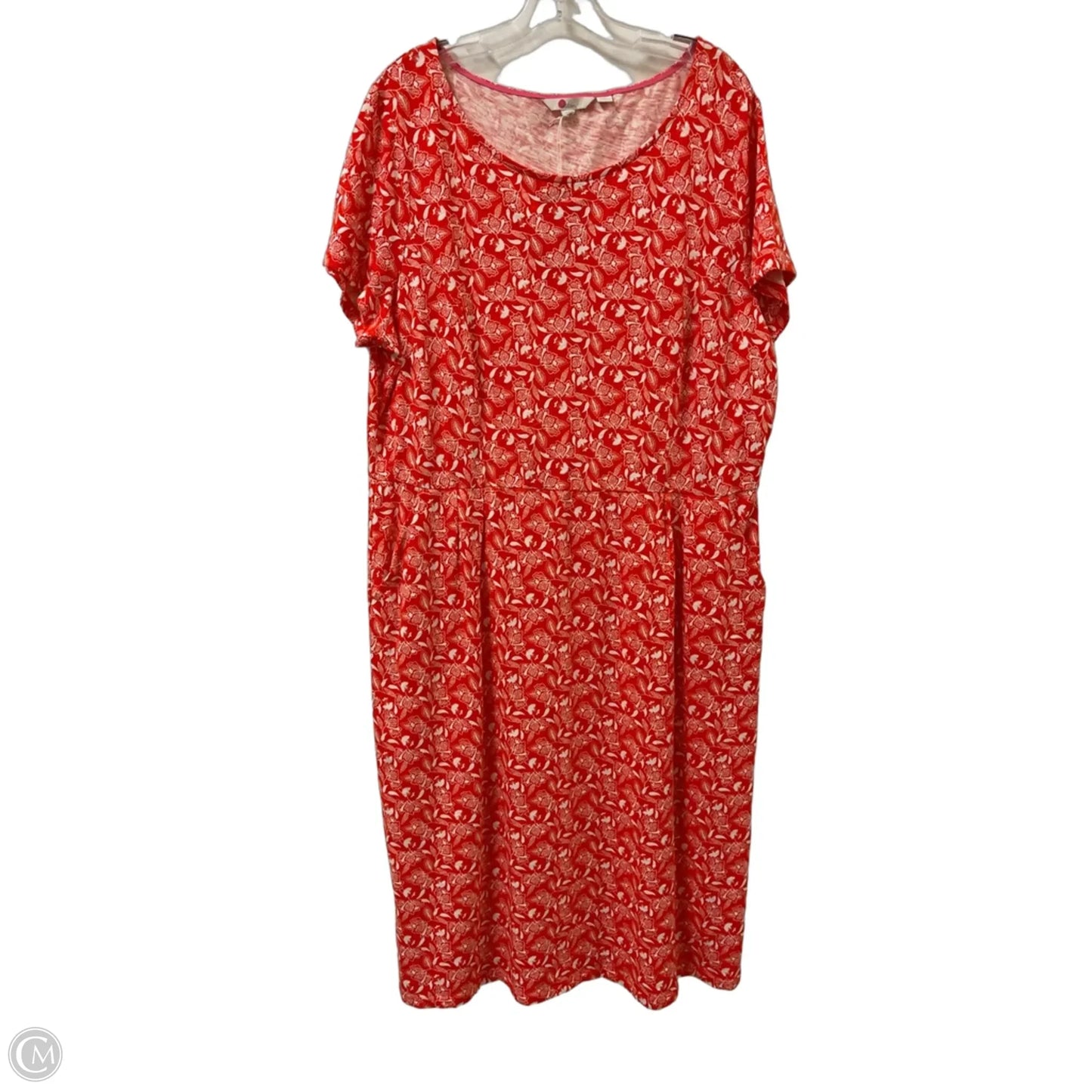 Dress Casual Midi By Boden In Orange, Size: 2x