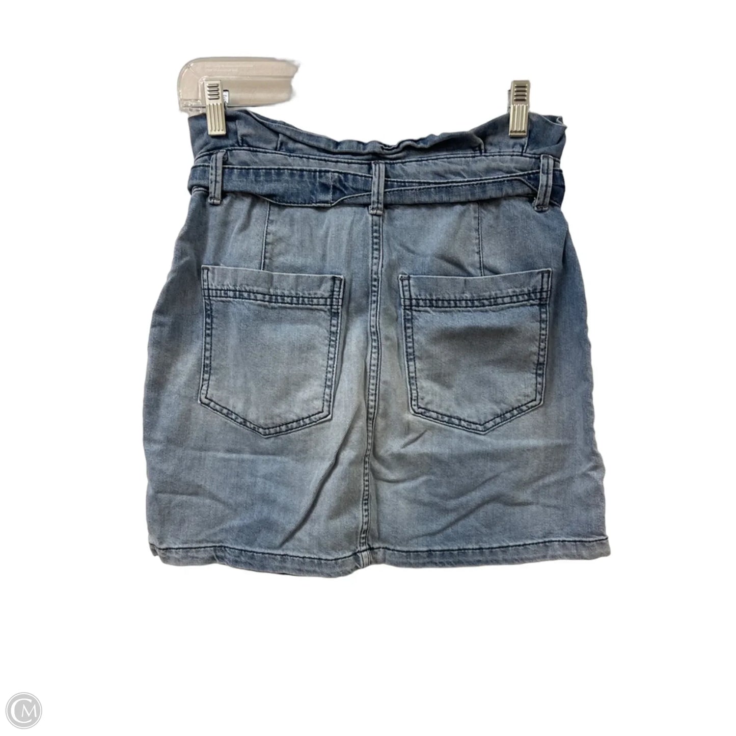 Skirt Mini & Short By Free People In Blue Denim, Size: 4