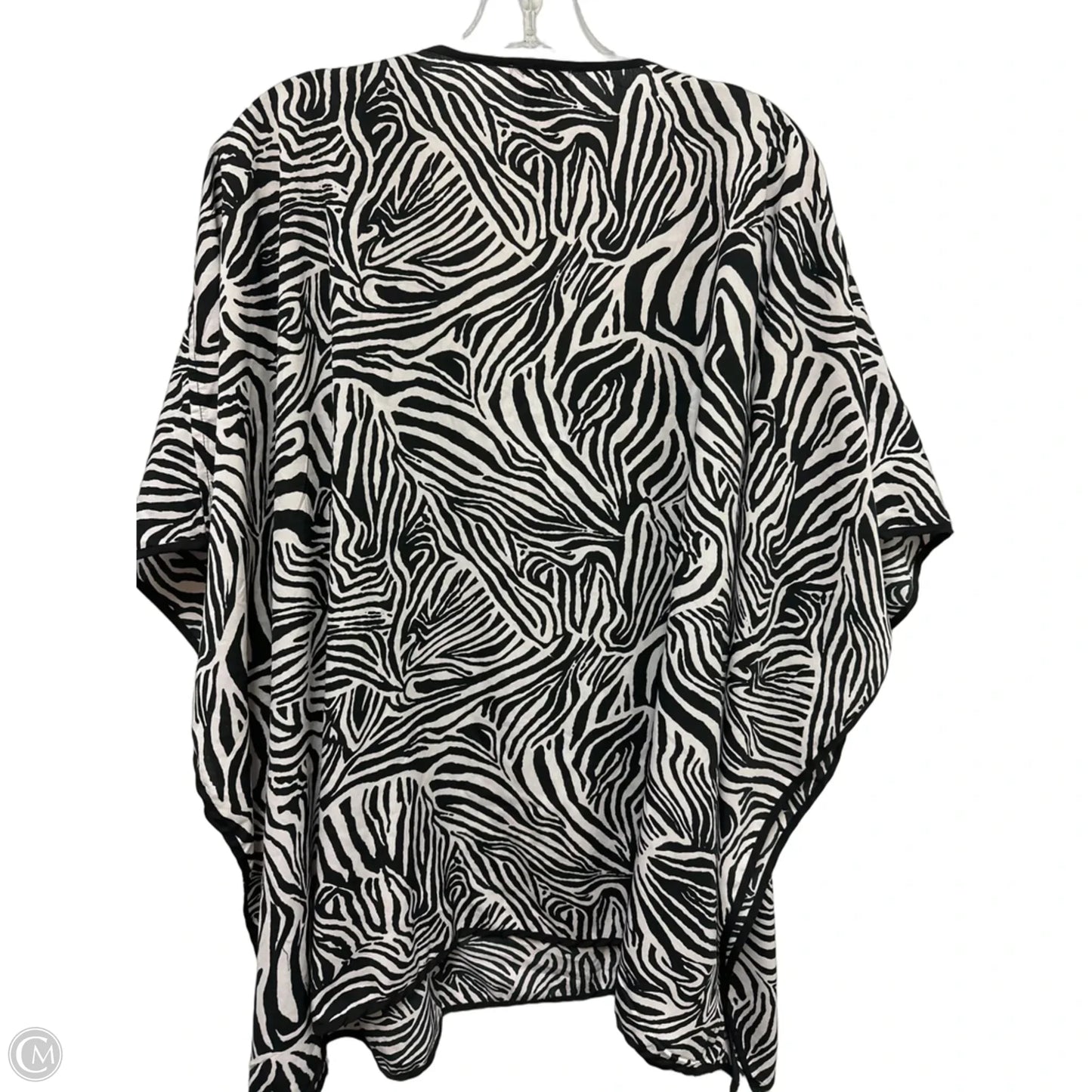 Swimwear Cover-up By Chicos In Zebra Print, Size: Xl
