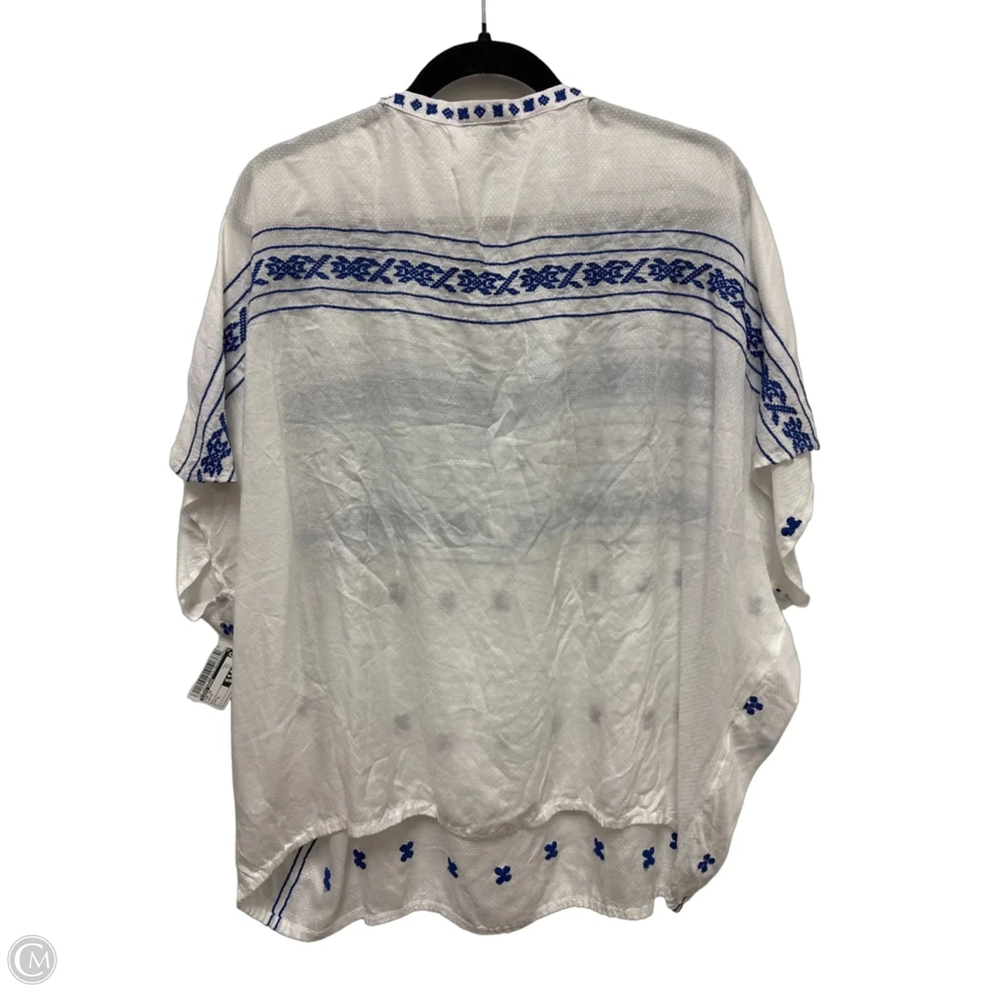 Top Short Sleeve By Lucky Brand In White, Size: L