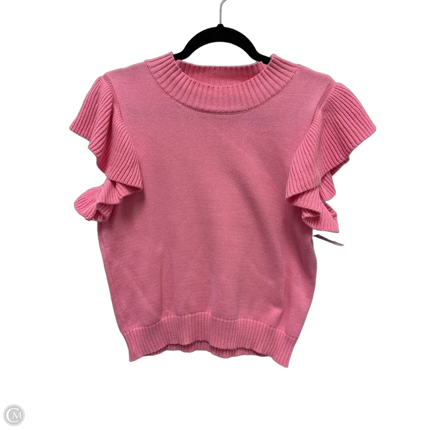 Sweater Short Sleeve By Jodifl In Pink, Size: S