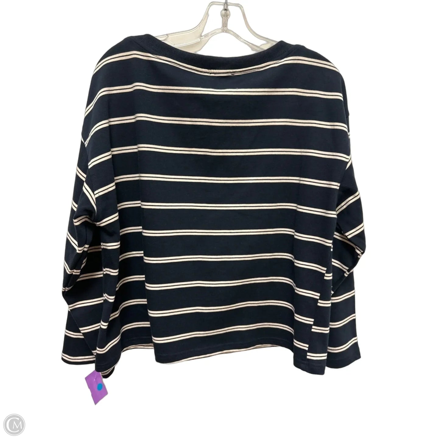 Top Long Sleeve By Le Lis In Navy, Size: Xs