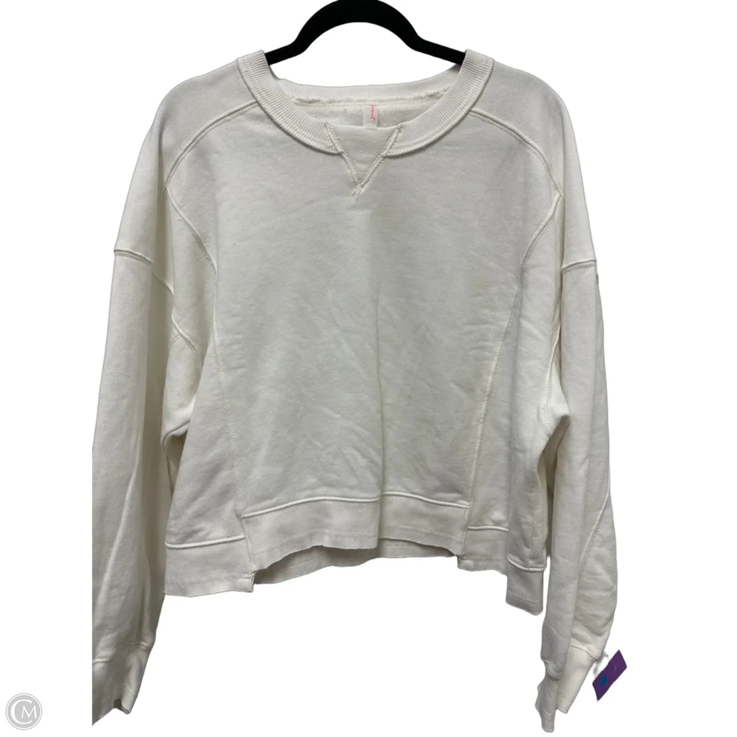 Sweatshirt Crewneck By Free People In White, Size: M