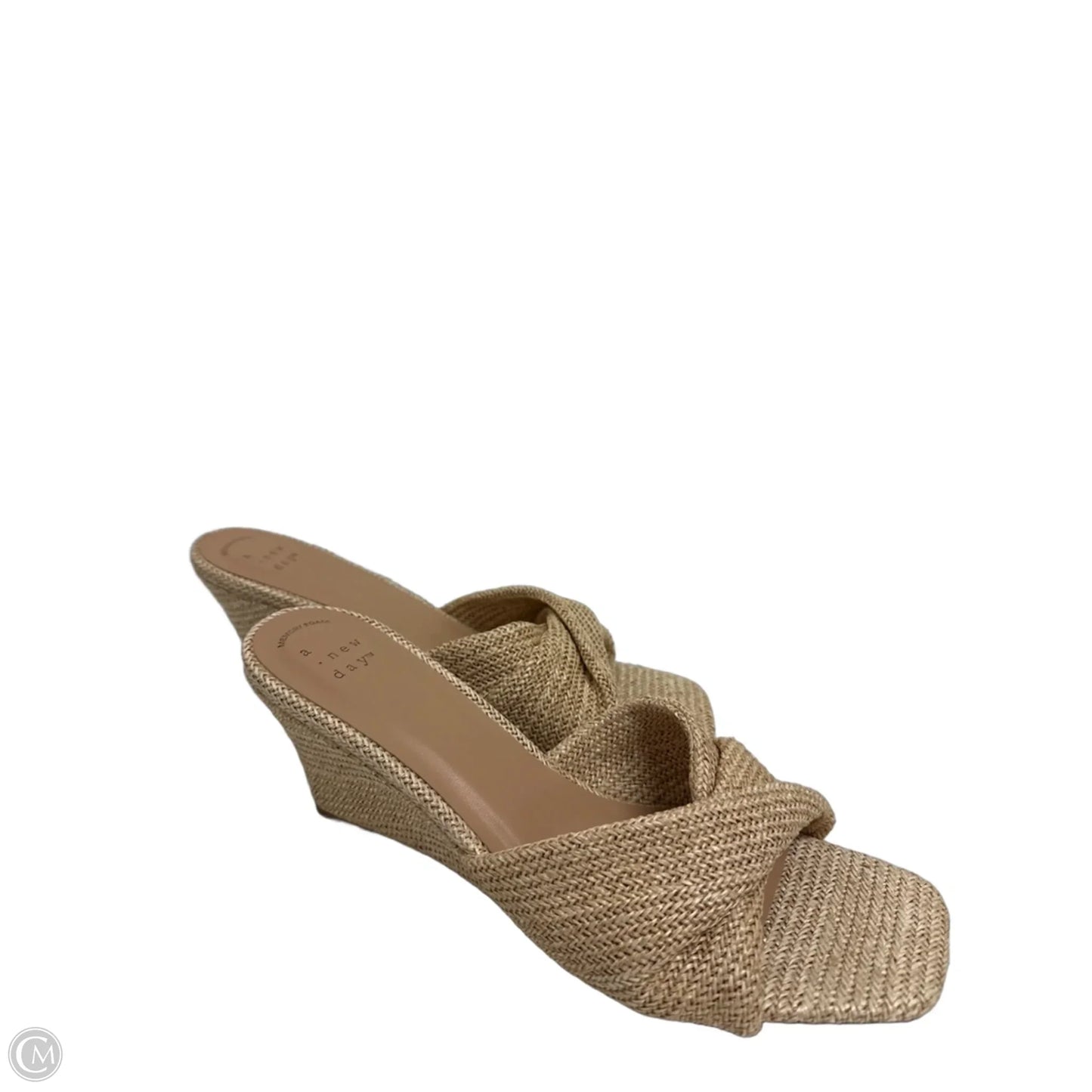 Sandals Heels Block By A New Day In Tan, Size: 8.5