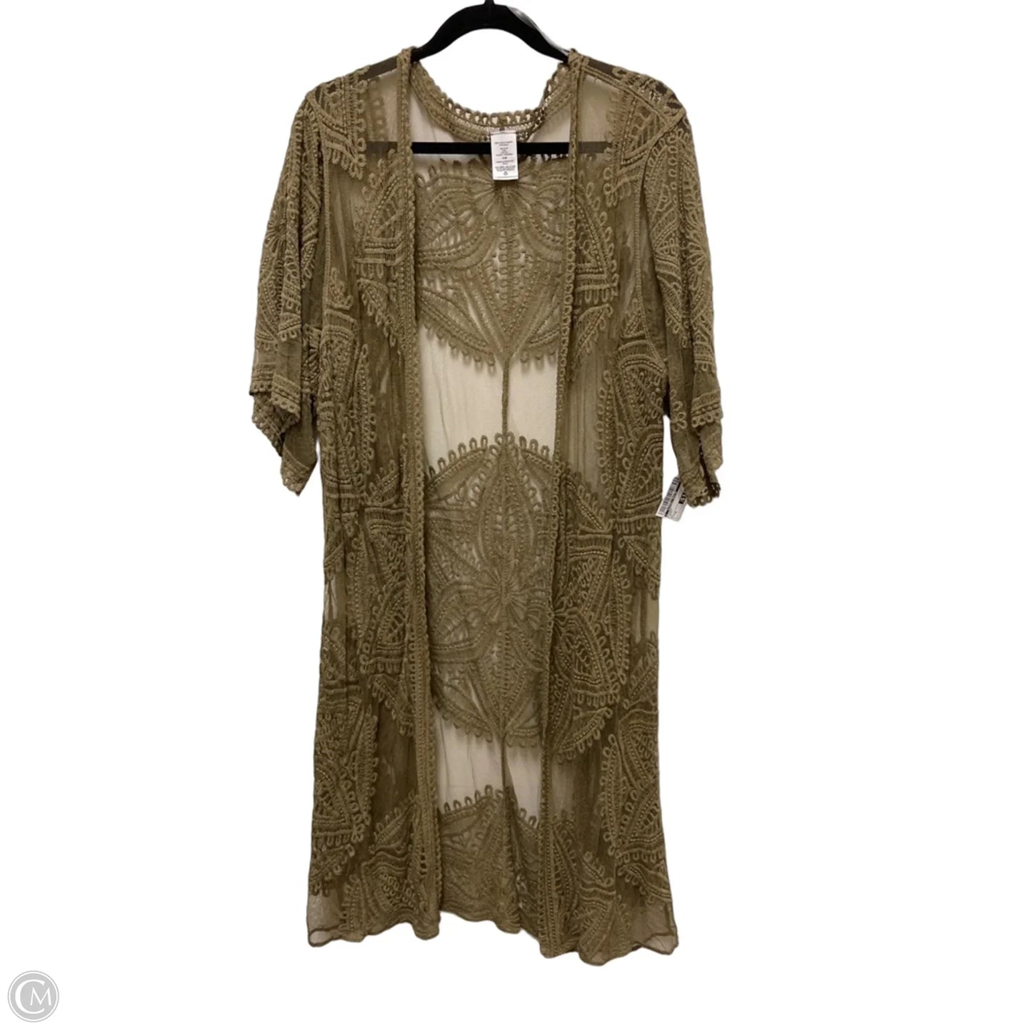 Kimono By Clothes Mentor In Green, Size: M