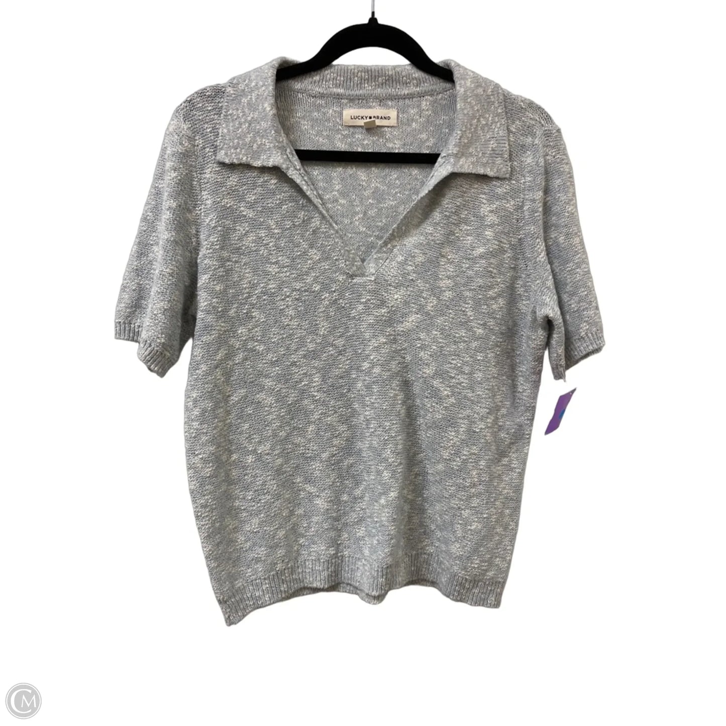 Top Short Sleeve By Lucky Brand In Blue, Size: M