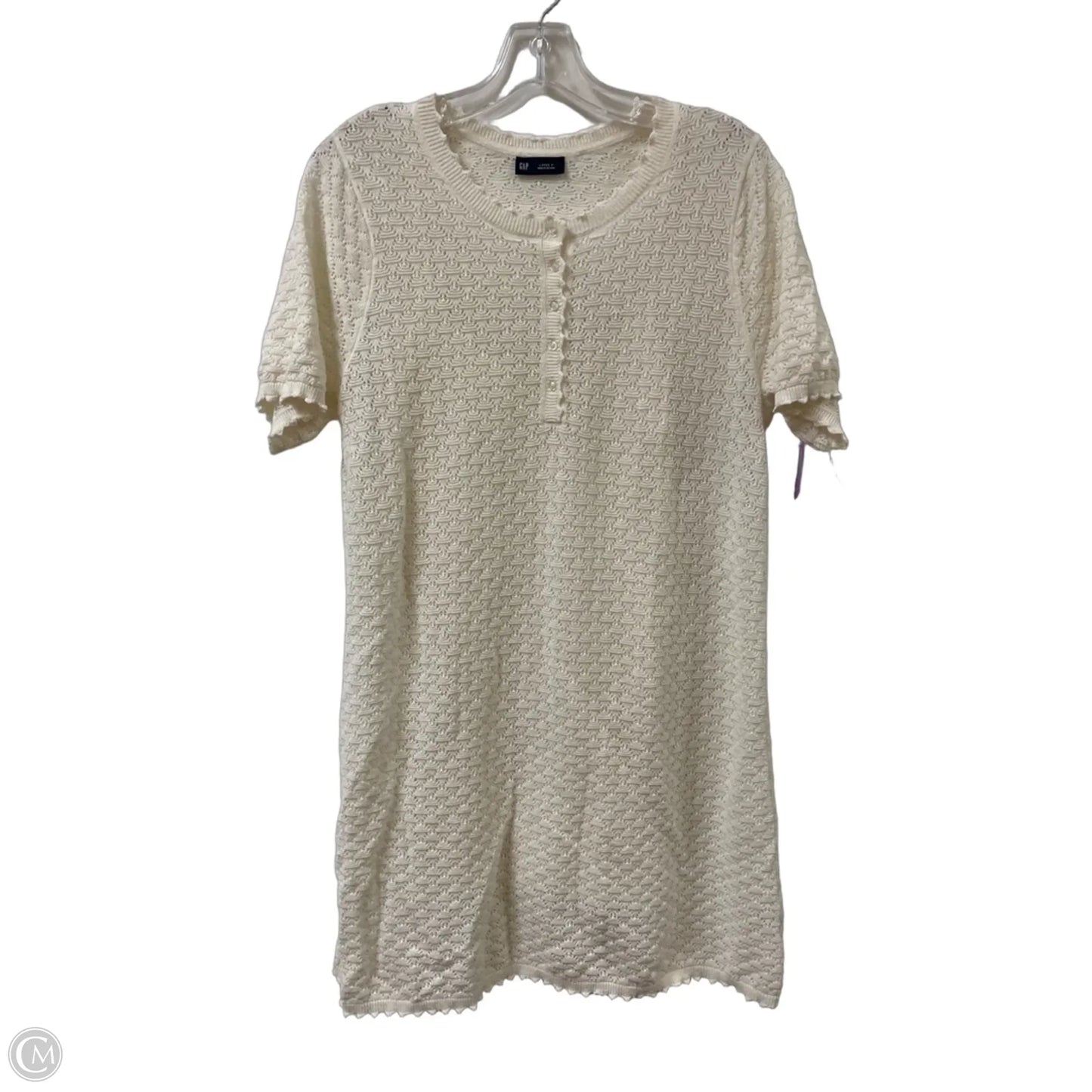 Dress Casual Midi By Gap In Cream, Size: L