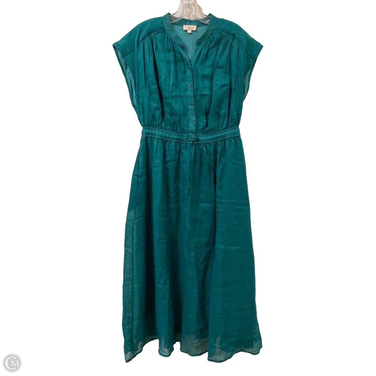 Dress Casual Maxi By Elan In Teal, Size: L