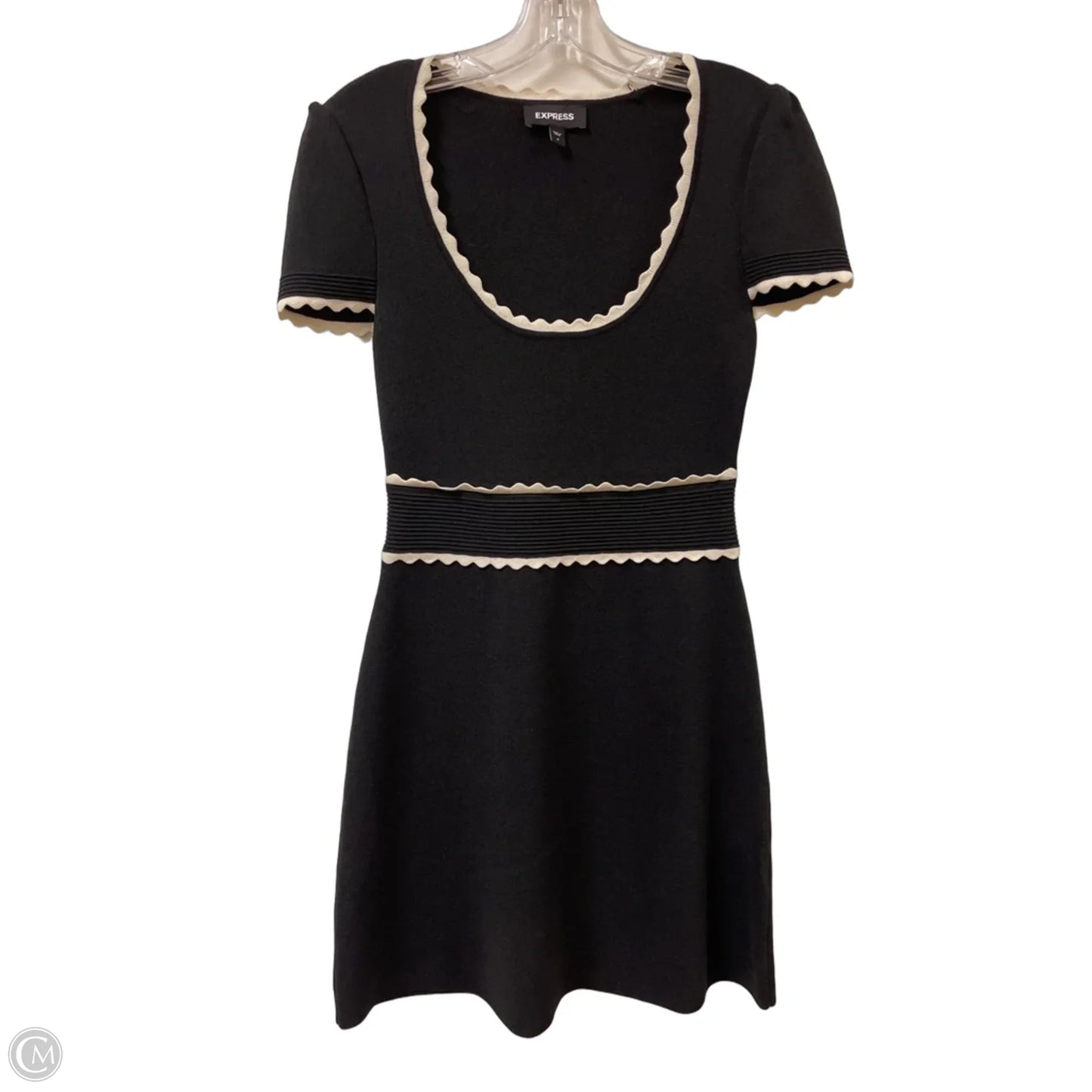 Dress Casual Midi By Express In Beige, Size: S