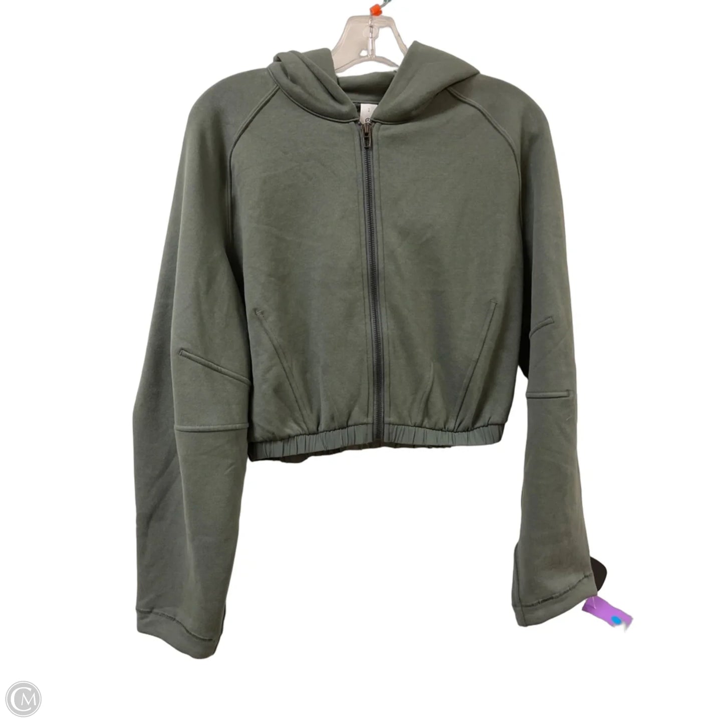 Athletic Jacket By Lululemon In Green, Size: 4