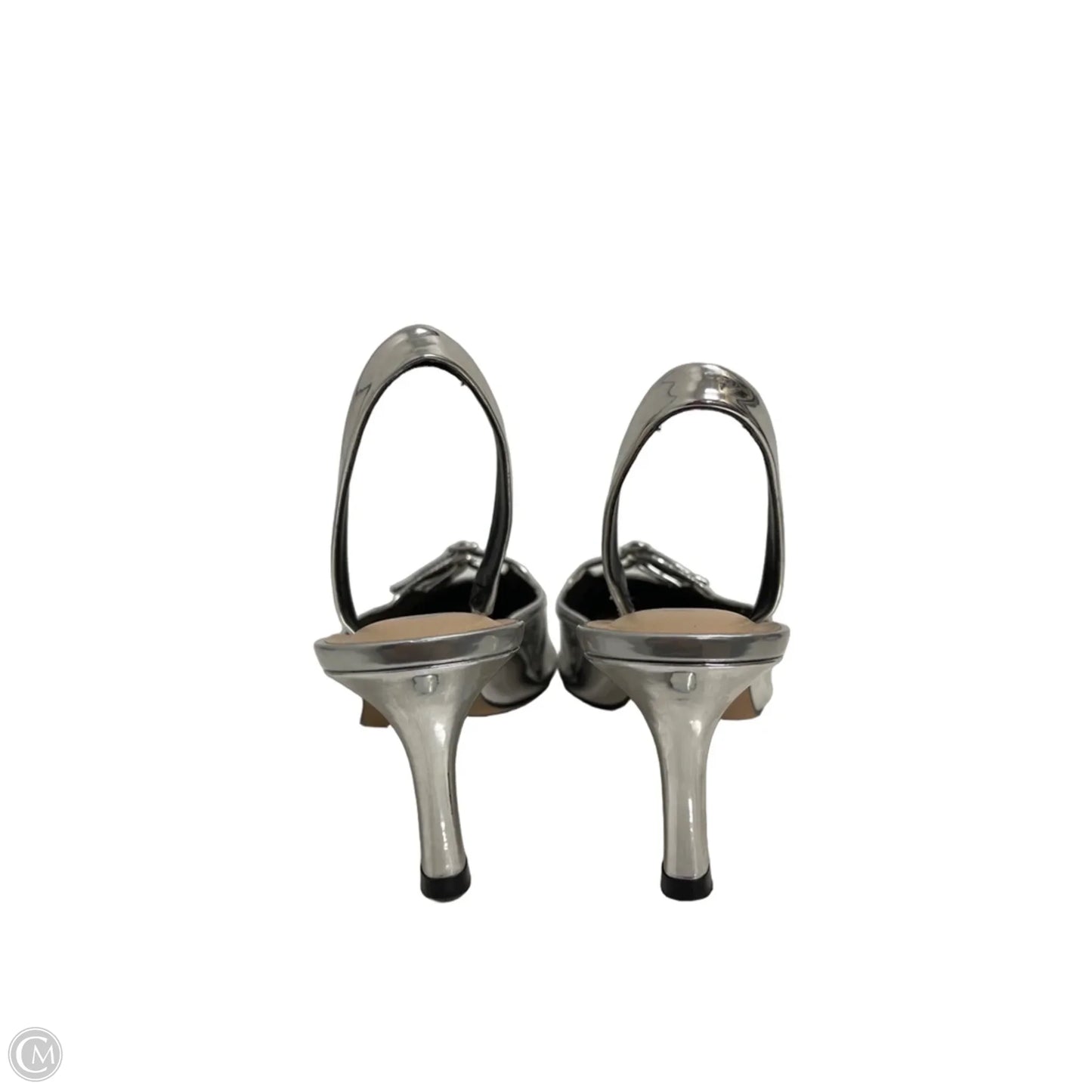 Shoes Heels Stiletto By Gianni Bini In Silver, Size: 9