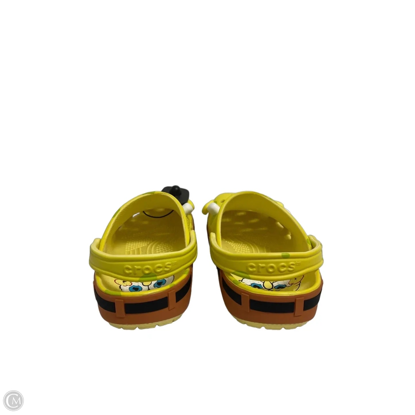 Sandals Flats By Crocs In Yellow, Size: 10
