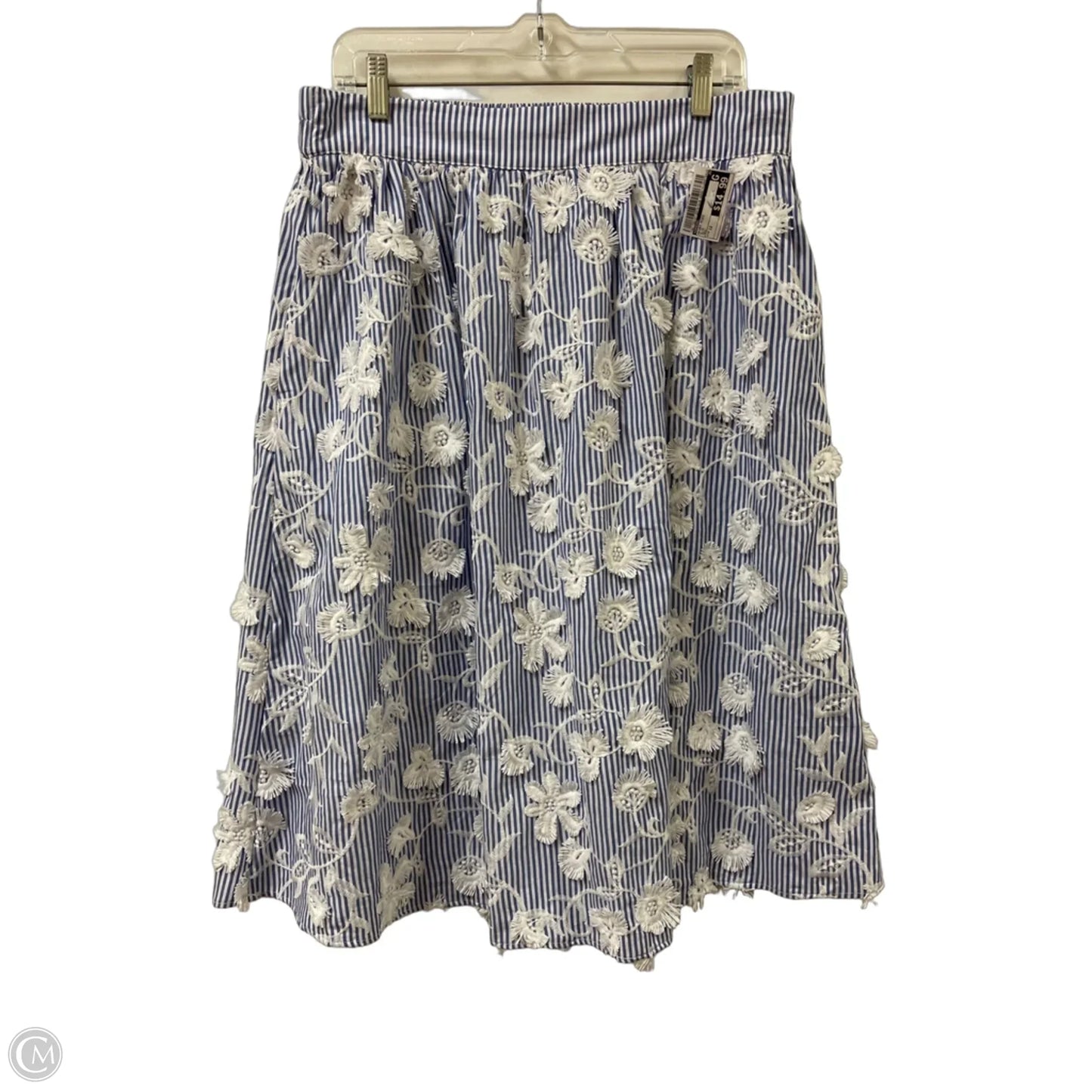 Skirt Midi By Chicos In Blue, Size: 12